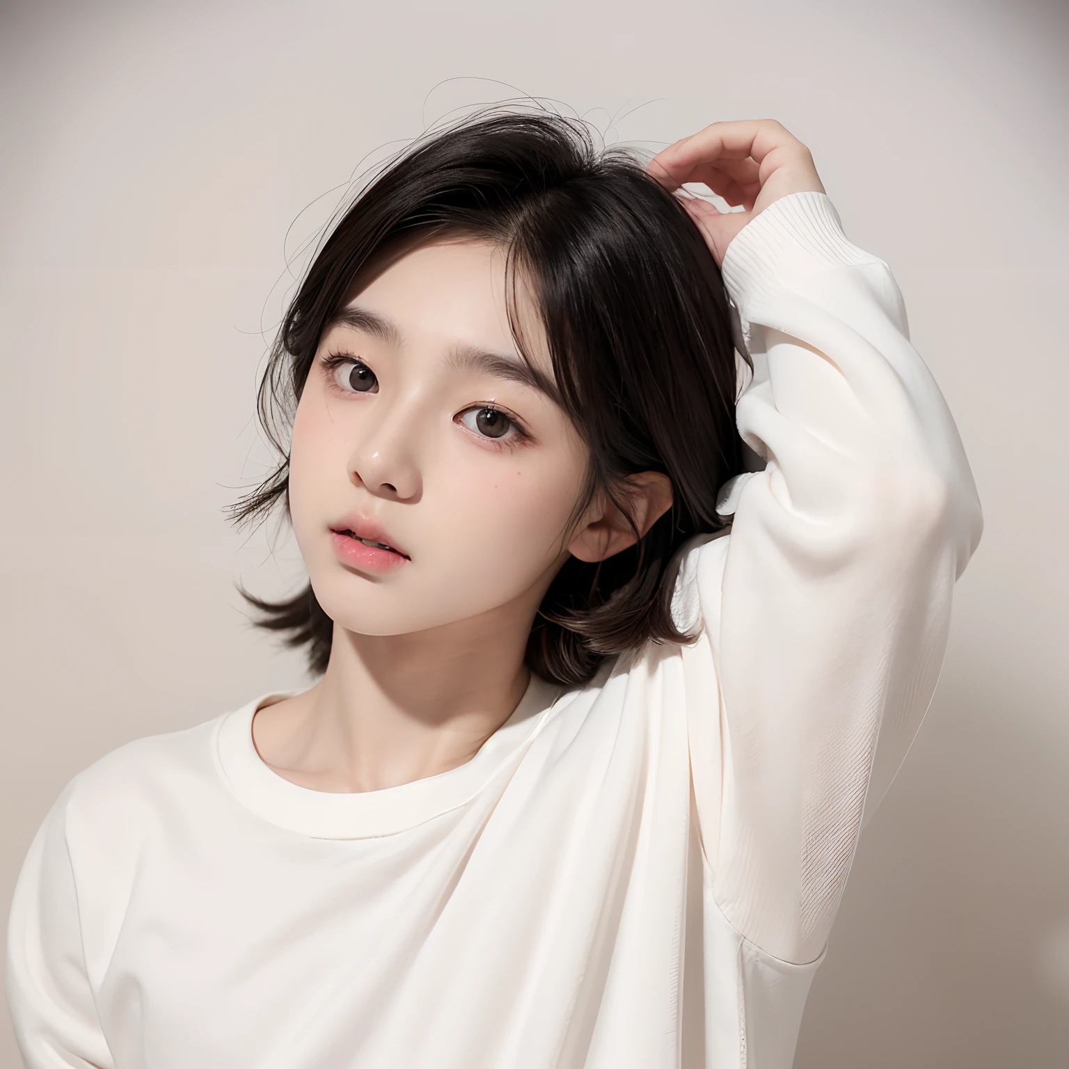 1boy, ((Korean teen boy)), cute teen boy, white skin, black hair, (dark hair), cute korean, white skin, pale skin, ((pure white skin), (extremely white pale skin)), cute face, sweet face, (cutie face boy), pink chubby cheek, cute boy, korean boy, white pale skin, brown eyes, small lips