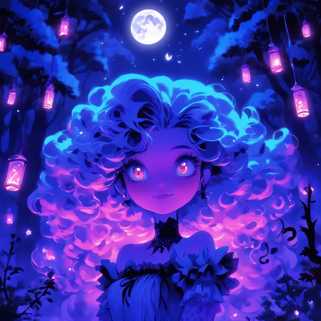 In a moonlit night, a blue-haired gothic lolita casting glowing purple spells. Her eyes, detailed and captivating, filled with determination and a touch of mischief. Her lips, beautifully detailed, curled into an enchanting smile. The intricate lace and ruffles of her gothic lolita attire complement her ethereal presence.

The scene is bathed in an otherworldly glow, with the moon's soft light illuminating the surroundings. A misty forest provides a mysterious backdrop, its trees casting long, eerie shadows. The air is heavy with magic, as swirling purple spells emanate from the lolita's hands.

The artwork showcases the finest craftsmanship, with ultra-detailed strokes bringing the lolita's enchanting presence to life. The colors are vivid, with the purple spells contrasting against the dark blues and blacks of the night. The lighting creates a dramatic atmosphere, emphasizing the magical aura surrounding the lolita.

The medium used for this artwork is a mix of digital illustration and photorealistic rendering. The combination of these techniques creates a unique style that blends fantasy and reality. The attention to detail and the use of physically-based rendering techniques add depth and realism to the artwork.

The overall artistic style is a fusion of gothic and fantasy elements. It portrays a sense of mystery and allure, capturing the essence of the gothic lolita subculture. The color palette is dominated by shades of blue and purple, enhancing the magical atmosphere of the scene.

This prompt aims to generate a high-quality, detailed artwork. The emphasis on realism and the use of professional techniques ensure that every aspect of the artwork is meticulously crafted. The result is a masterpiece that transports the viewer into a world of magical possibilities.

Tags: blue-haired, gothic lolita, glowing purple spells, moonlight, detailed eyes, detailed lips, misty forest, swirling spells, enchanting smile, intricate lace, ruffles, ethereal presence, otherwor