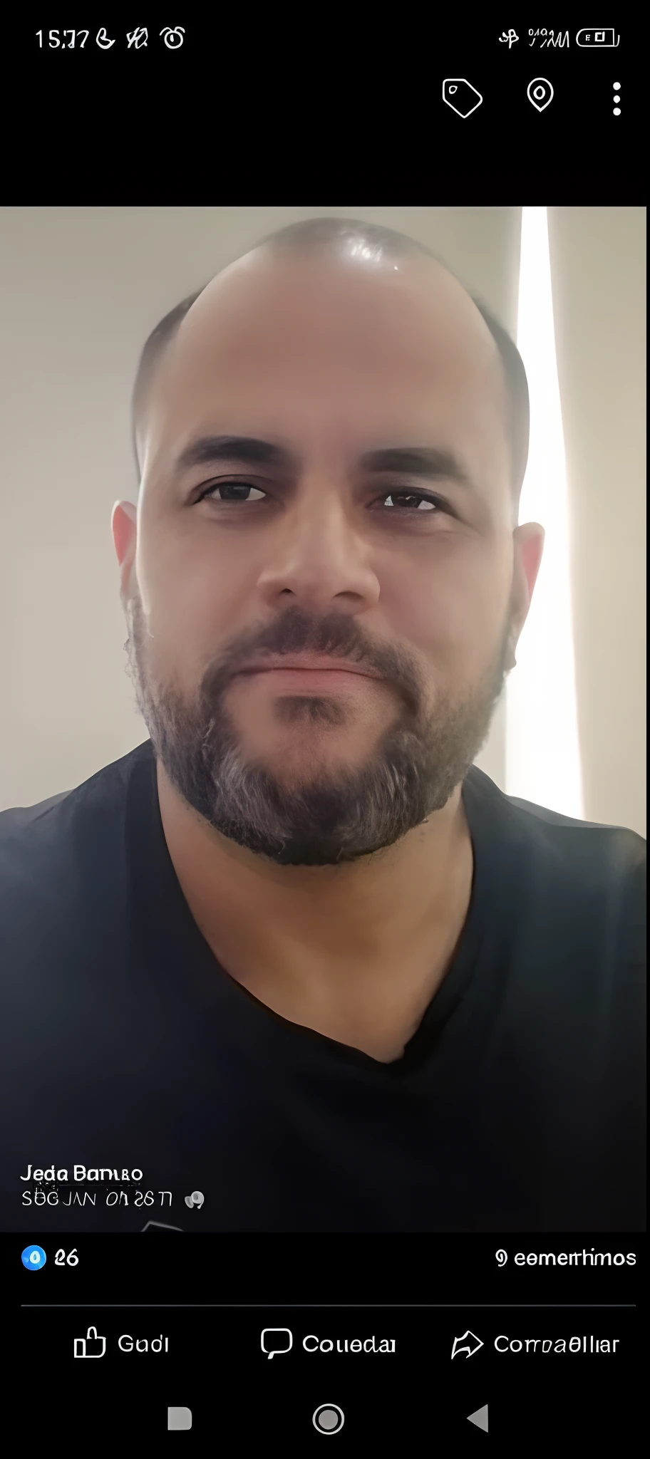 a close up of a man with a beard and a black shirt, david rios ferreira, icaro carvalho, carmelo blandino, Henry Alvim Correa, gui guimaraes, edu souza, andrea rocha, profile image, inspired by Antonio Parreiras, by Antonio Parreiras