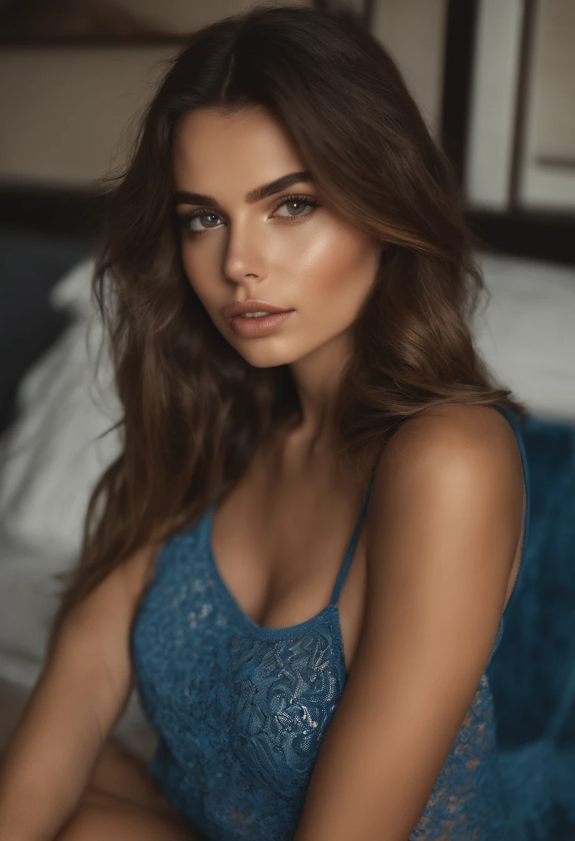 Oman with matching tank top and trousers, Sexy Chica De Ojos Azules De Pie, Retrato Sophie Mudd, Retrato de Corinna Kopf, cabello rubio y ojos grandes,  mujer joven, Maquillaje OHNE, Maquillaje natural, looks directly at camera, Cara con Artgram, dezentes Maquillaje, Gran foto de cuerpo entero, in the room, smal boobs, rubio, latin