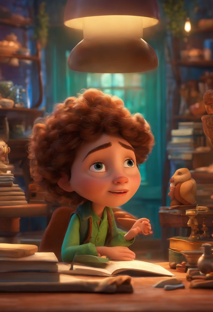 A Dream Architect Inspired by Pixar Animation, de perto. The character takes center stage with captivating facial expressions, oferecendo um toque de irrealidade