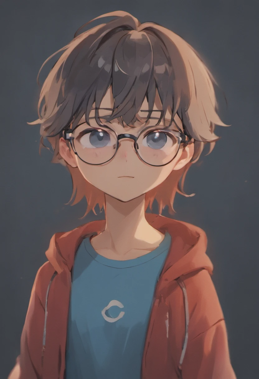 Cartoon character of a man wearing black glasses and a blue shirt, um personagem animado, Caractere estilizado, animation style rendering, 3D estilizado, Arnold Maya render, 3 d render stylized, toon render keyshot, Personagem 3D, Personagem 3D, 3d rendering stylized, 3 d character render, personagem de desenho animado, Personagem de close up, Pose de personagem, (Estilo Pixar) (master part:1.2) (Bokeh) (best quality) (pele detalhada) (textura detalhada) (8k) (argila) (Cinematic lighting) (foco nítido,Senta e vaza a parte superior do corpo