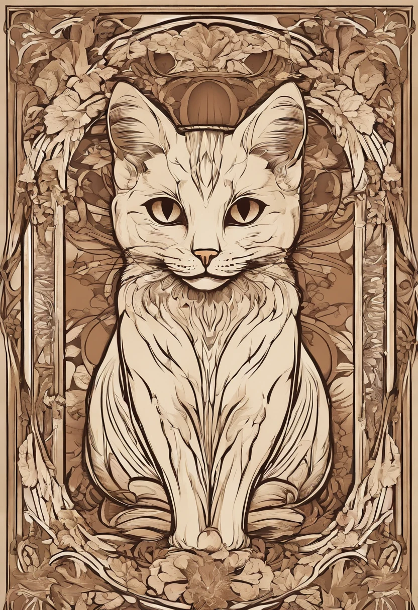 1 light brown cat, shy expression, tongue sticking out, looking straight ahead, blushing face, super high resolution,