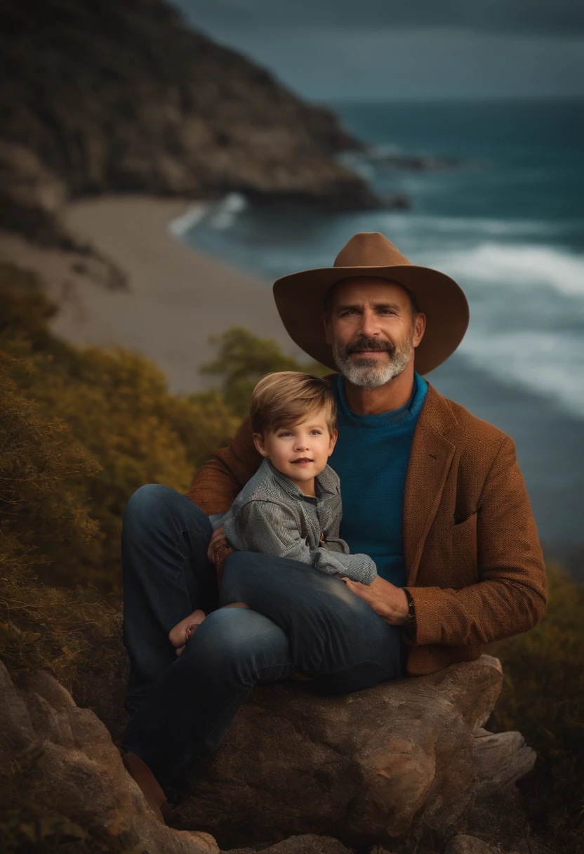 A father and son