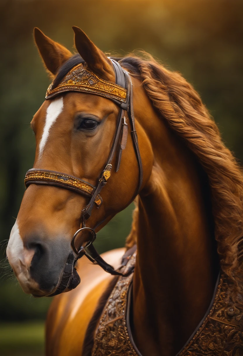 cavaleiro da morte montado em um cavalo amarelo realista