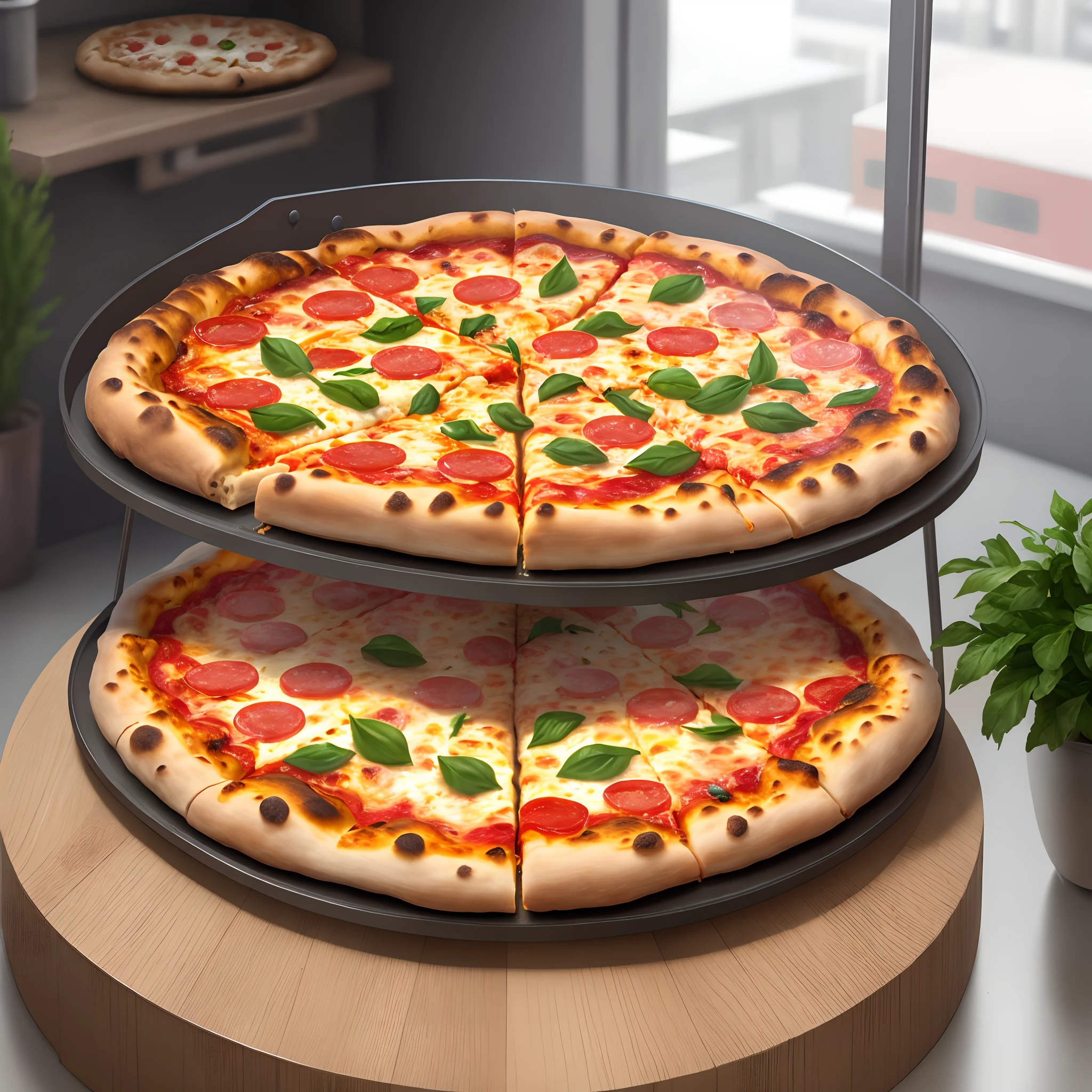 Pizza avec mezzanine
