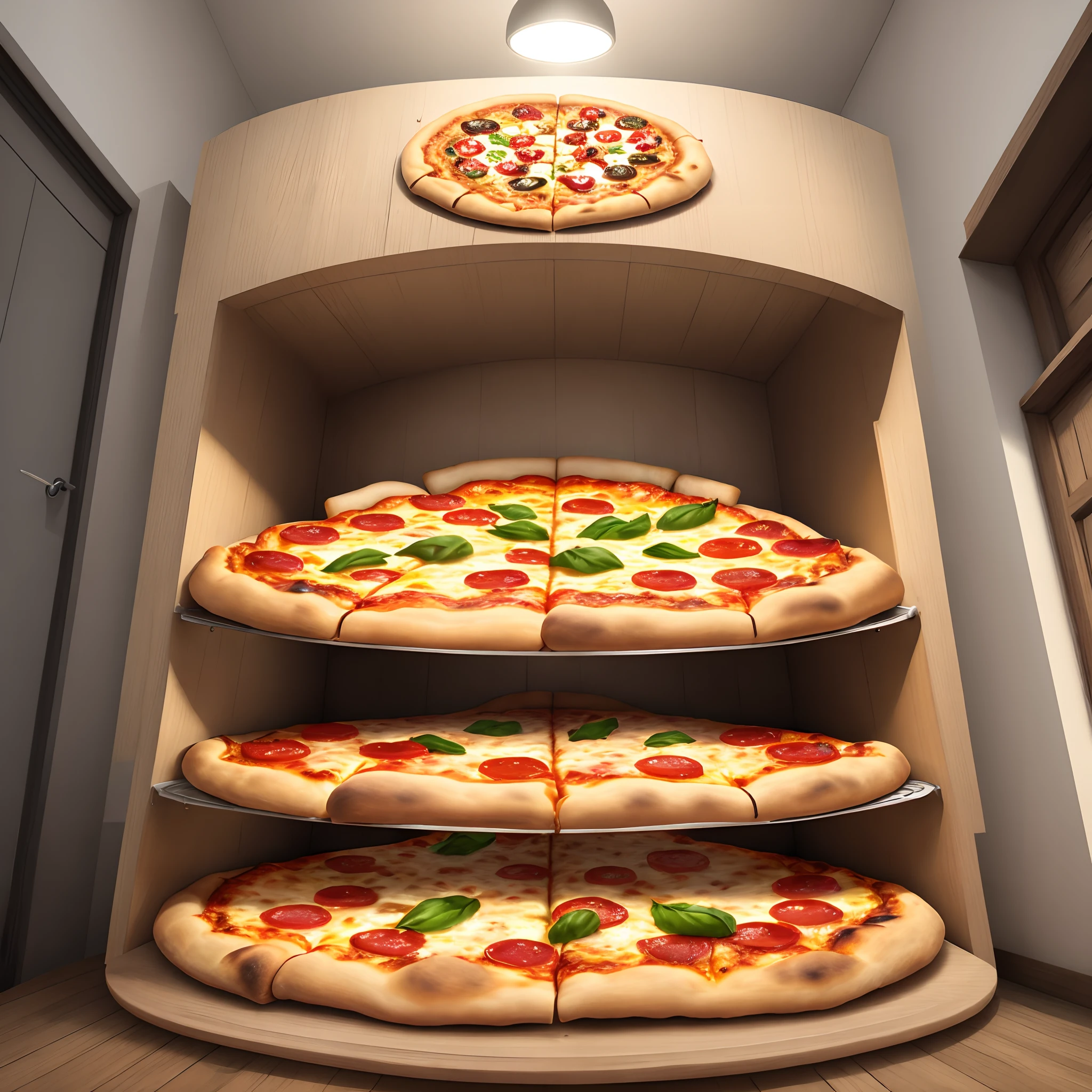 Pizza avec mezzanine