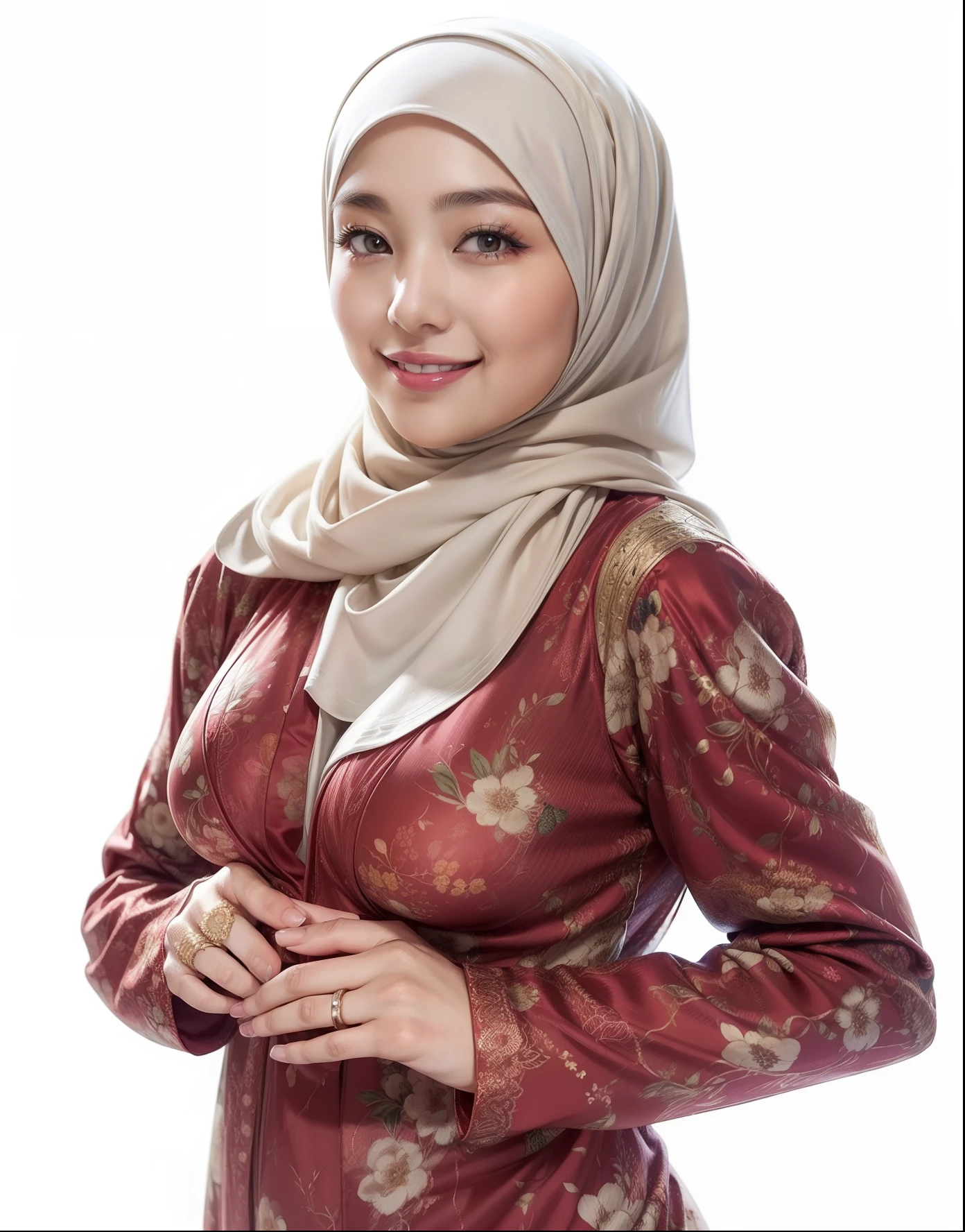 (64k, RAW photo, best quality, masterpiecel1.4), (realistic, photo-realistic:1.37), extremely detailed beautiful chinese muslim woman, extra detailed ray light, (lighting), (huge-breasted:1.2), ((erectnipples)), (((naked))). overexposed breast, overexposed navel, overexposed erected , overexposed hips, ((detailed breast cleavage:1.1)), ((MILF hips body)), (((hourglass body))) ((photo of a japanese woman in floral hijab)), ((muslim woman in floral hijab)), no hair visible, ((upper body shot)), thick eyebrows, ((looking at viewer)), ((in the bedroom)), [[lay on the bed]], head on the pillow, hands behind the head, spread armpit, ((smiling face)), happy face, creative upscale, shot from above, overexposed breasts