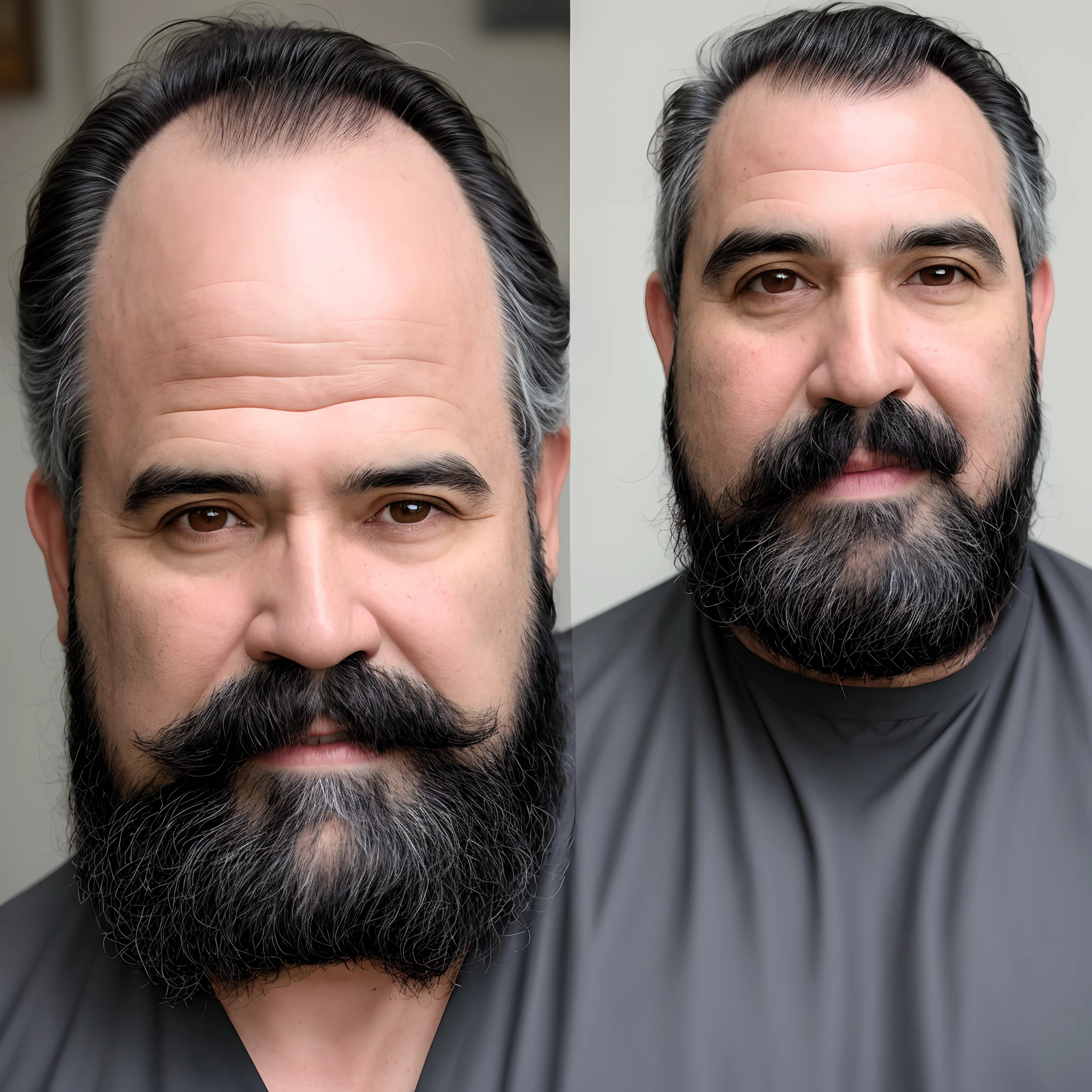 40 anos , moreno claro , testa grande , sem barbar , cabelos pretos ondulado com redemoinho do lado esquerdo , olhos puxados e preto , 1,84 mt de alturas e 109 kilos !!
