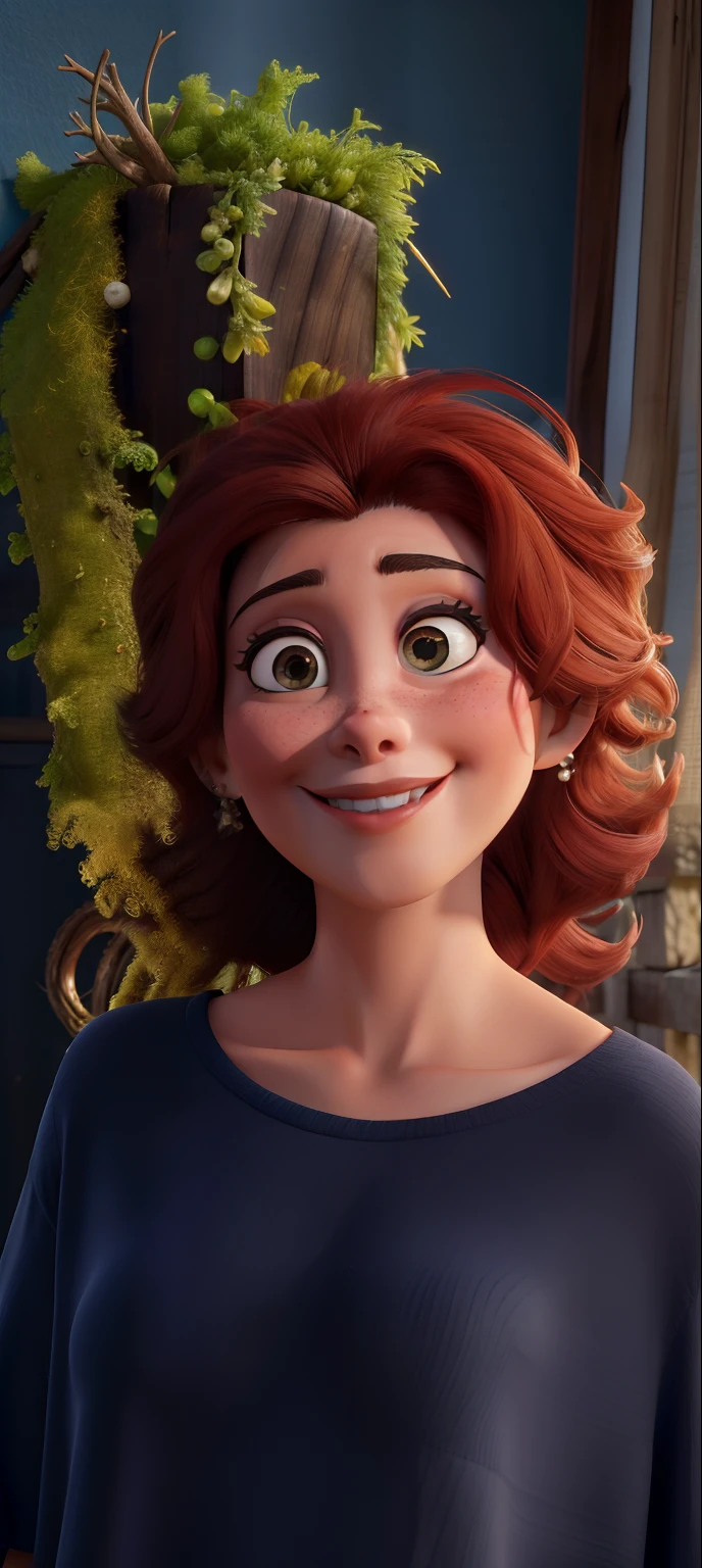 Like a Disney Pixar movie　((droopy breasts)), ((woman)),