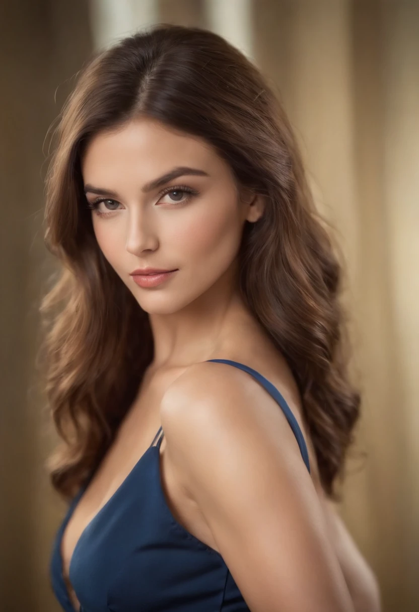 mulher sexy, 20 anos, magra, athletic, pele bronzeada brilhante, seios enormes, cintura fina, cabelo loiro ondulados , vestido curto ligado braanco, olhos azul batom vermelho