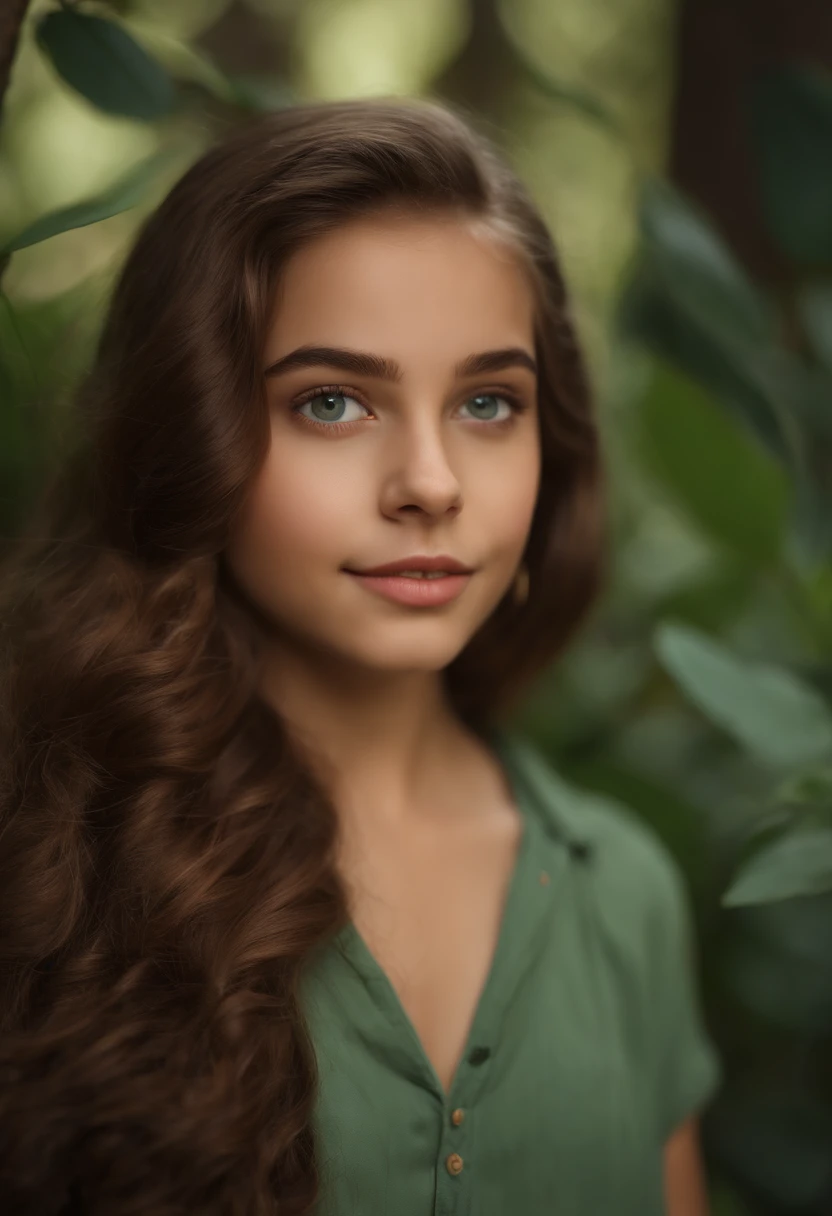imagem de dois jovens de 16 anos, uma menina com olhos castanhos, blusa verde, cabelos longos e levemente loiros, sorridente, junto com um menino de olhos azuis, cabelos castanhos curtos, blusa branca. Estilo Pixar