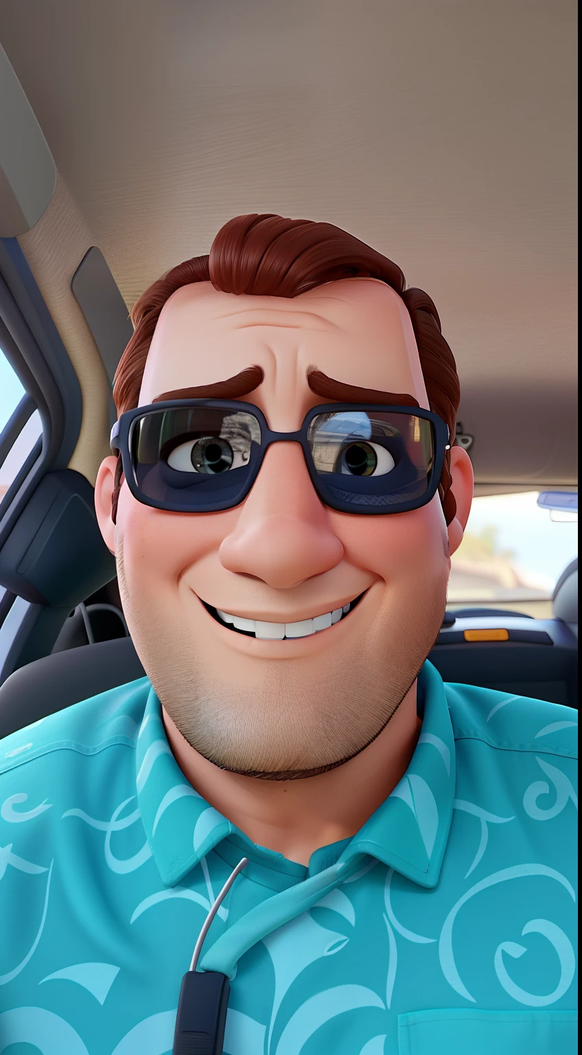 um homem estilo disney pixar, alta qualidade, melhor qualidade
