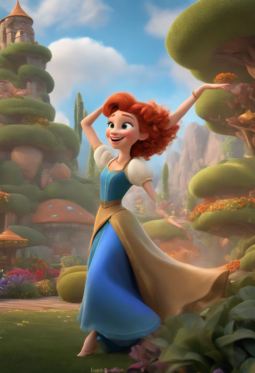 "(best quality,ultra-detalhado,Realistic:1.37),3D rendering,illustration,design de personagens,cabelo curto ,belos olhos detalhados, Estilo Pixar,branco homem ,Dancing on the Disney stage,atmosfera animada,vivid colors,luzes de palco,expression joyful"