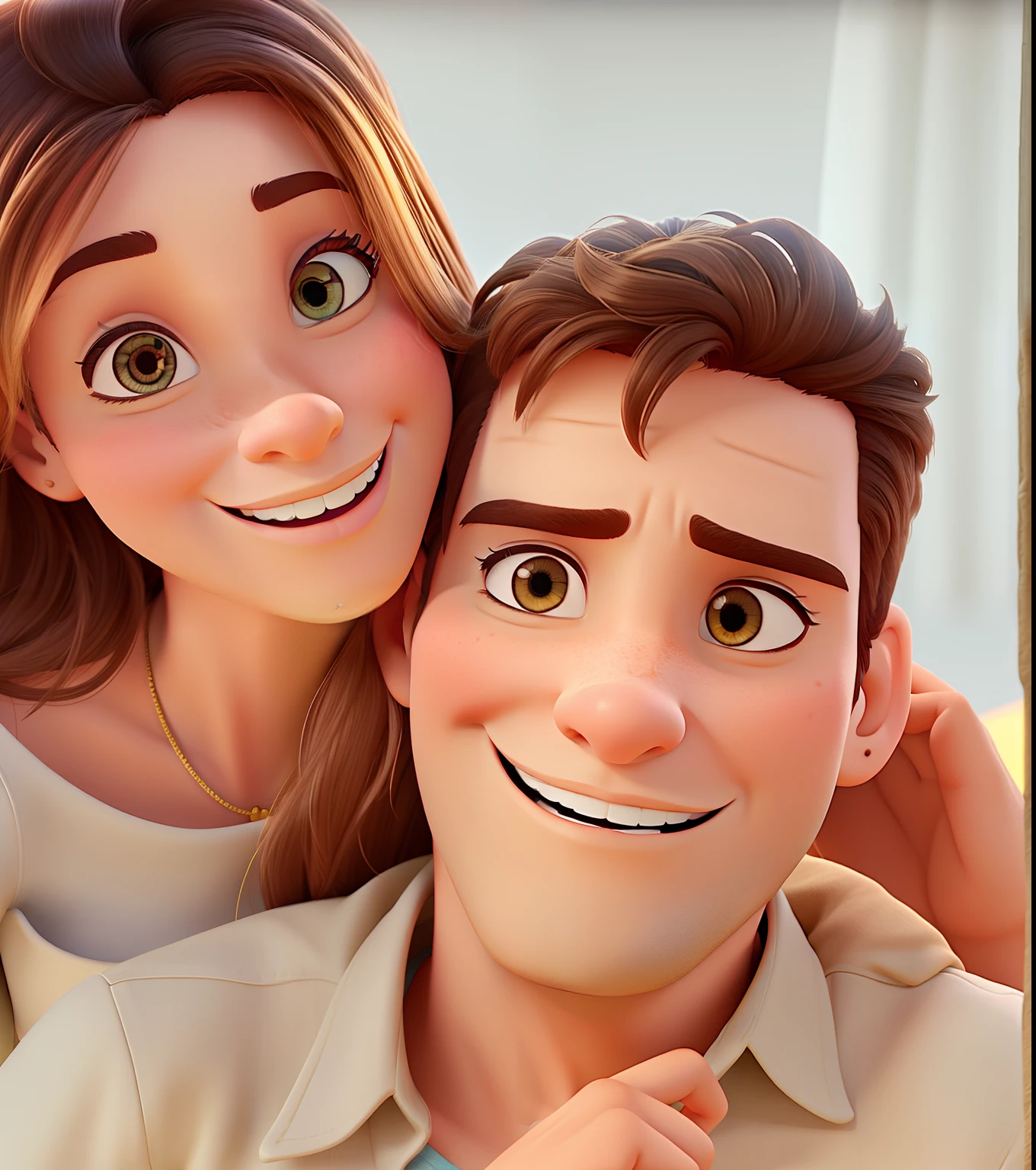 Mulher e homem estilo Disney pixar ,alta qualidade,melhor qualidade