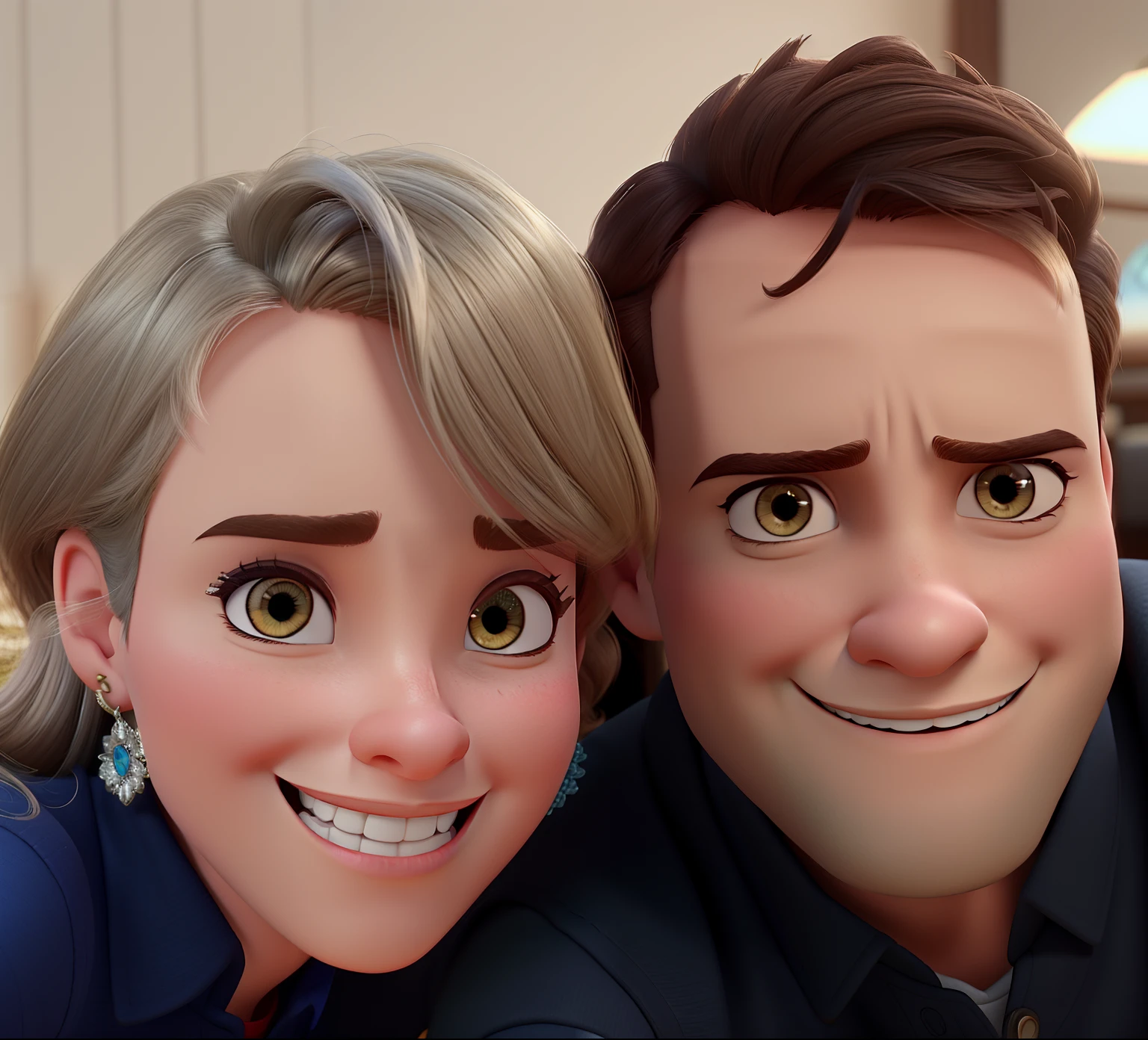 Mulher e homem estilo Disney pixar ,alta qualidade,melhor qualidade