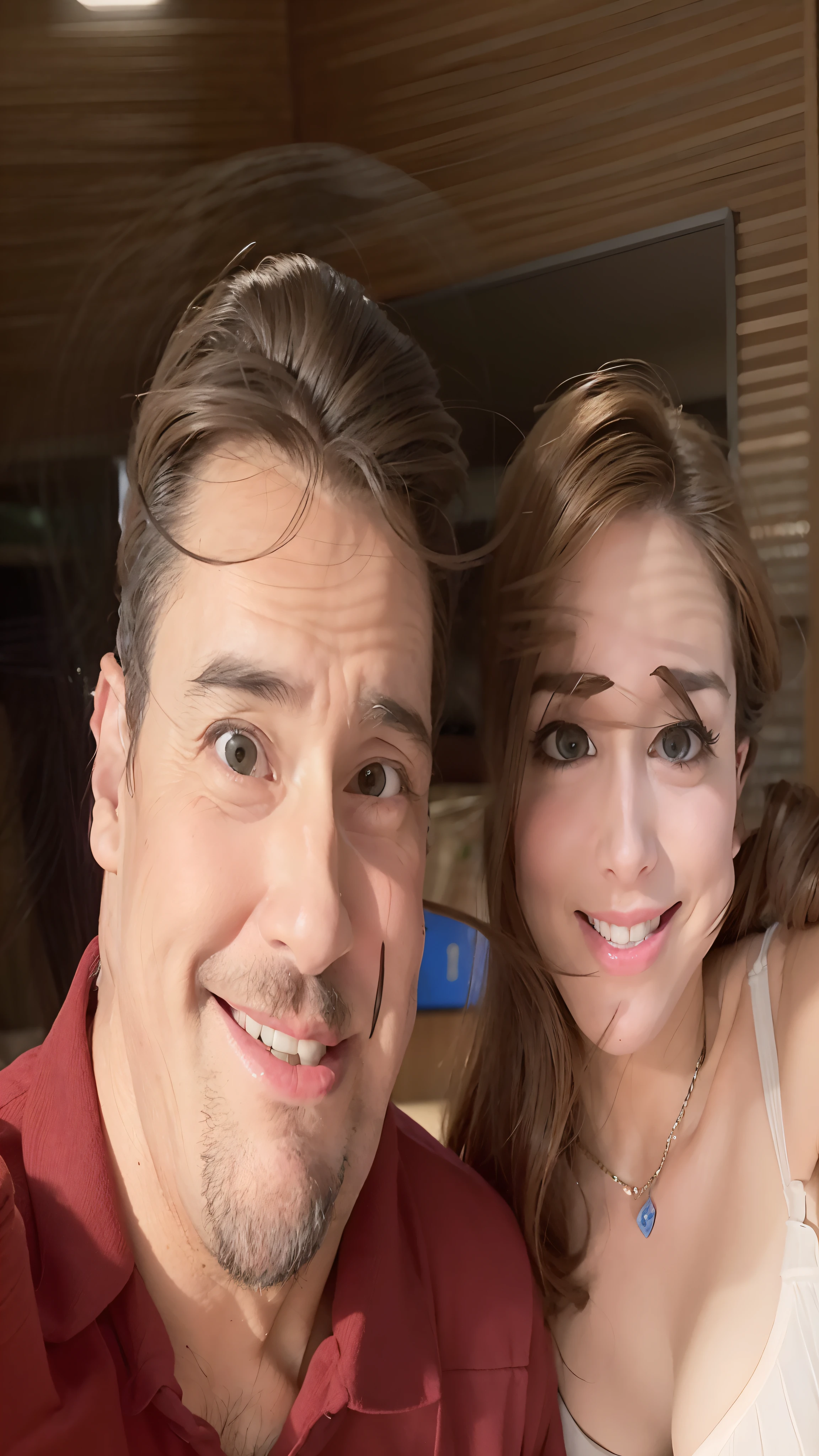 There are two people taking a selfie together at night, Mulher de 30 anos, 3 0 anos de idade mulher, Casal feliz, Directed by: Nandor Soldier, par, vacation photo, imagem de qualidade muito baixa, at night, Fotografia selfie 8k, Postagem no Reddit, photo taken at night, Imagem, foto de baixa qualidade, imagem de perfil