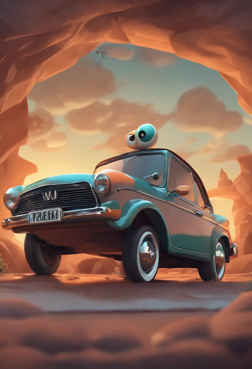 um personagem Grillo, vetor, plano, Taking a car part in your hands, funny face, estilo cartoon, sem fundo, super detalhado, photo in very high quality, Super afiado, vetorizado