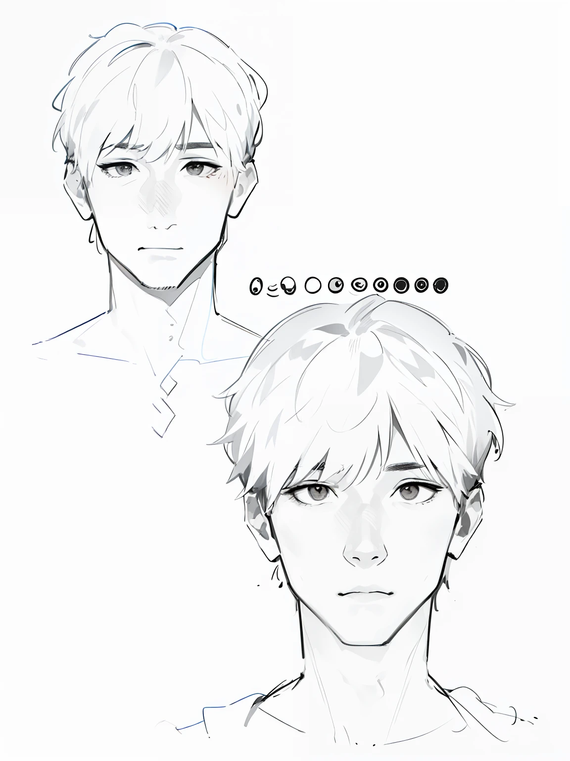 Help me draw out the lower half of his body，Height 190 wears a modified tunic suit