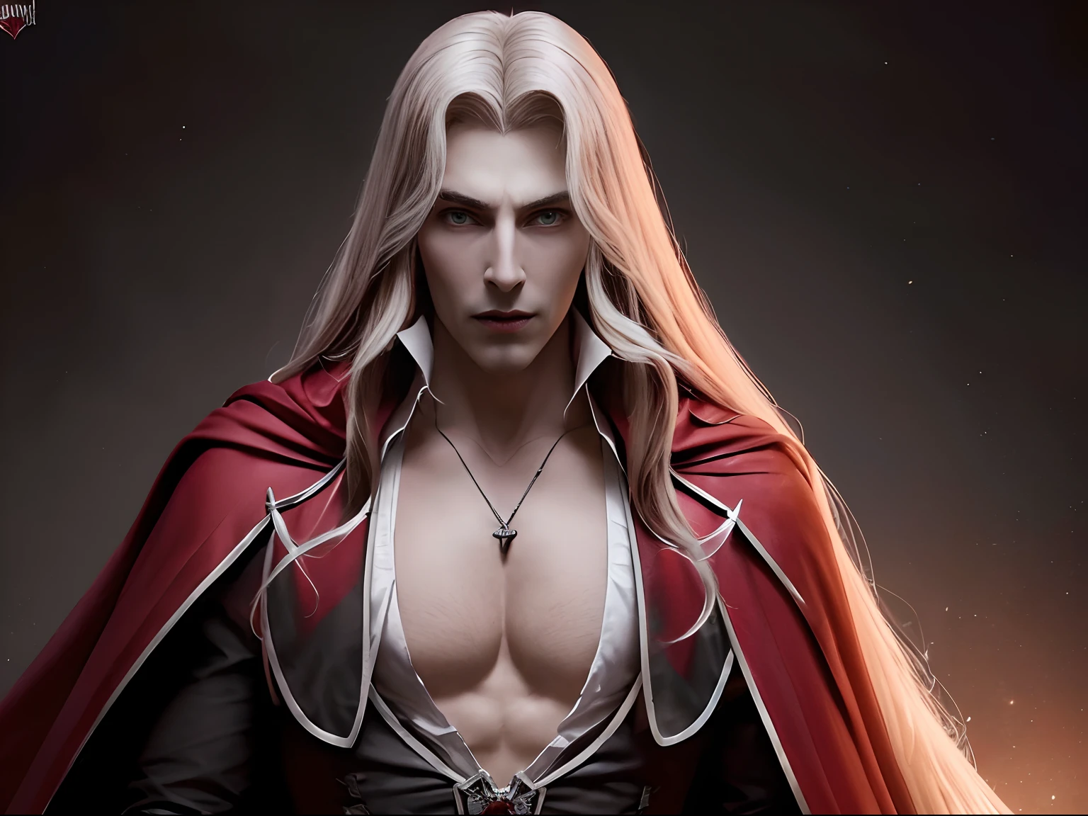 (((dracula)))8k,((from Castlevania)((elegante))(((red cape)))caliente, hermoso,((alucard)),(((viste ropa ajustada )))((tiene una espada)))8k, hiperrealista todo como un motor irreal trazado de rayos render ((estilo humano hiperealista)),(((Empty dark background))). hiperrealista todo como un motor irreal trazado de rayos render estilo humano realista ,(((Empty dark background)))., Suavemente iluminado, Intimo exquisito detalle, foco nítido, intrincadamente detallado, rewarded photography, small-catchlight, bajo contraste, alta nitidez, facial-symmetry, profundidad de campo, cinematic background, Renderizado del motor irreal, Imagen central, dream-like, Suavemente iluminado, intimo, imagen de cuerpo completo ,cuerpo completo, hdri