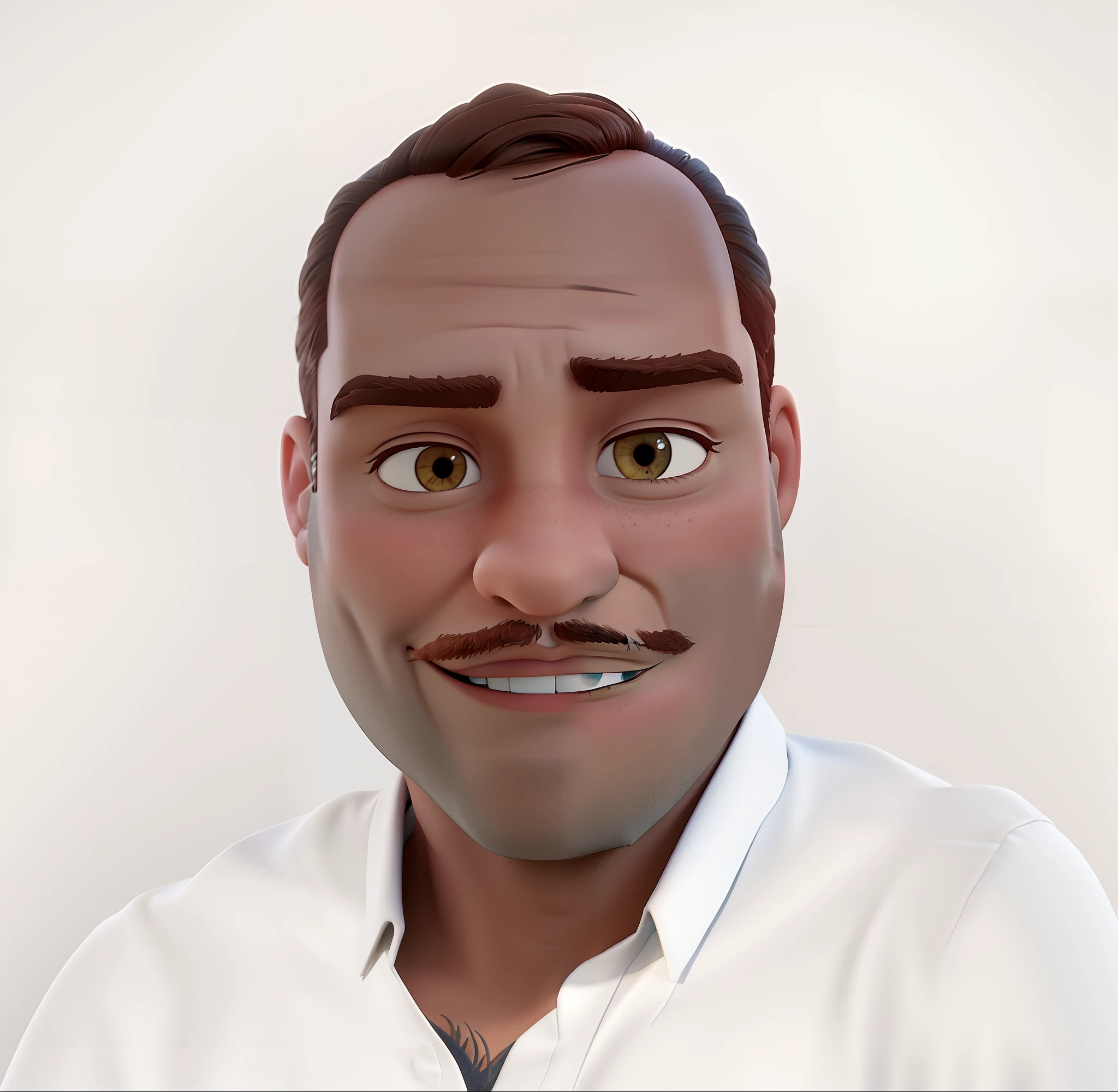 Um homem moreno,  no estilo Disney pixar, alta qualidade, melhor qualidade