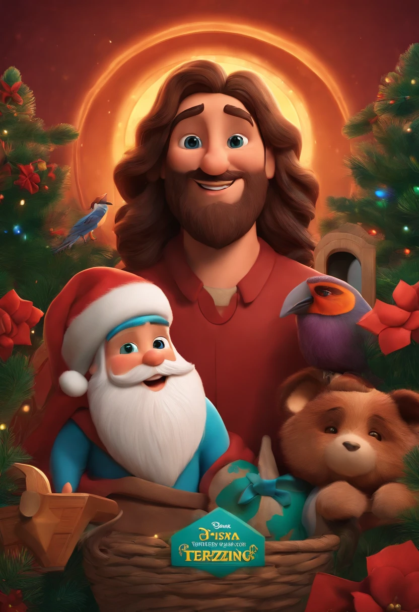 Baner estilo Pixar Santa Terezinha do menino Jesus