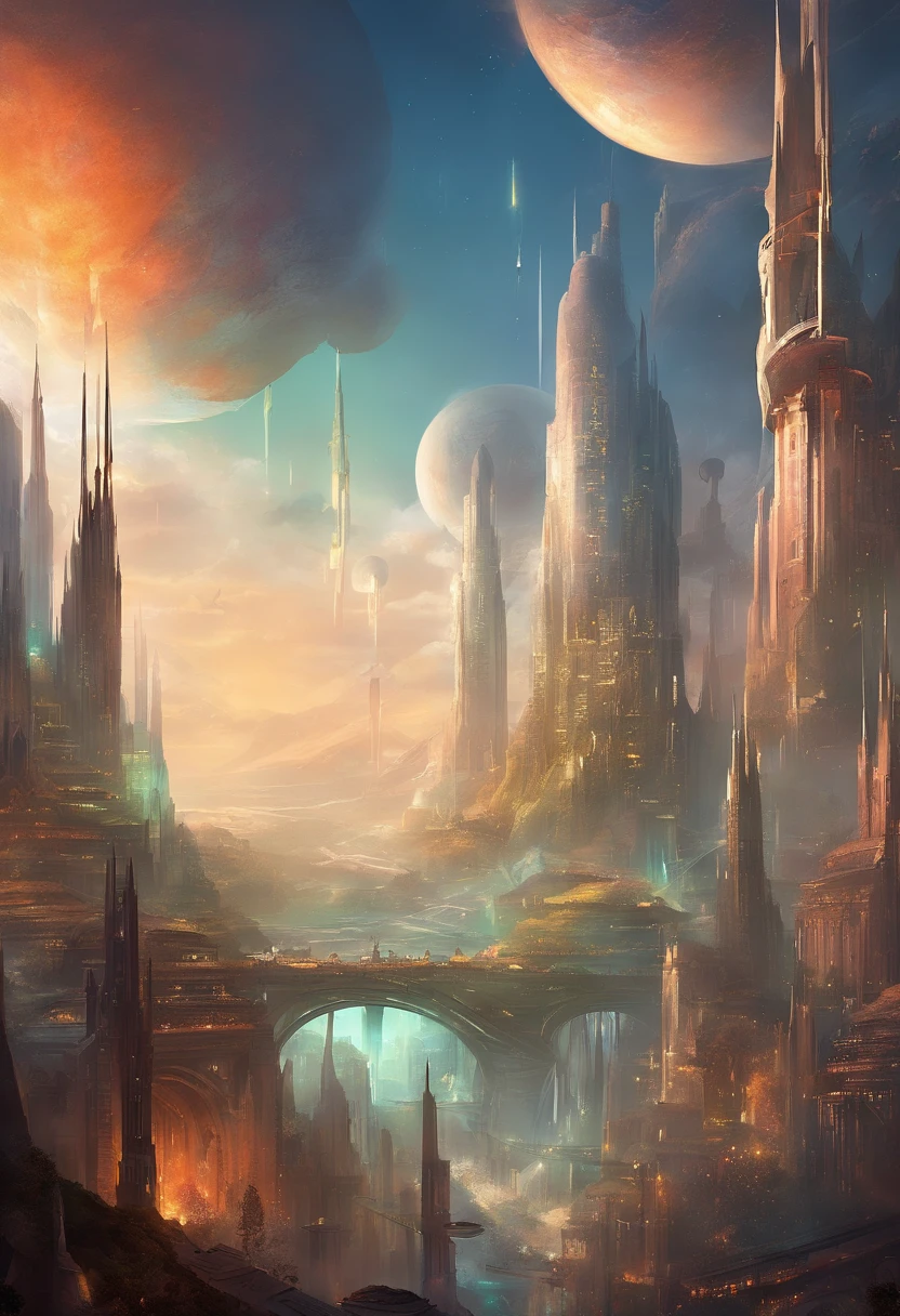 A futuristic city