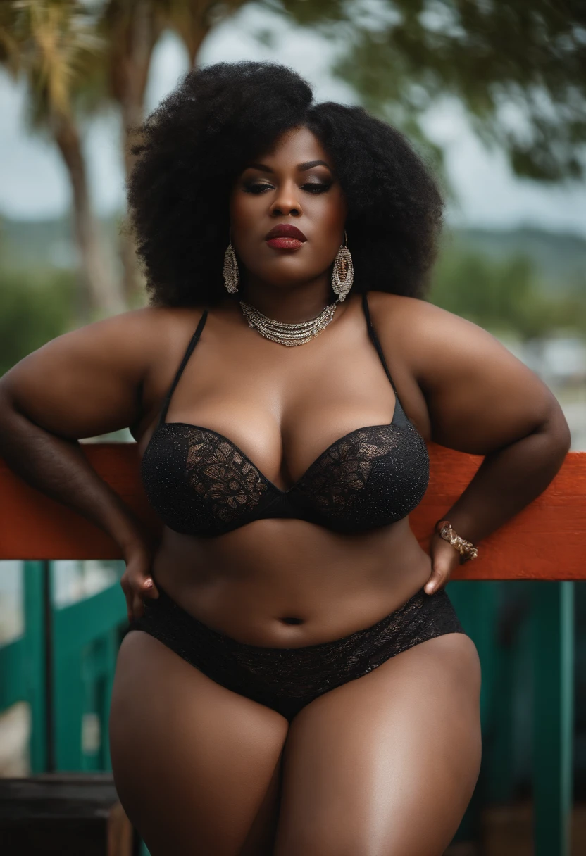 Black woman bbw hanging breasts big