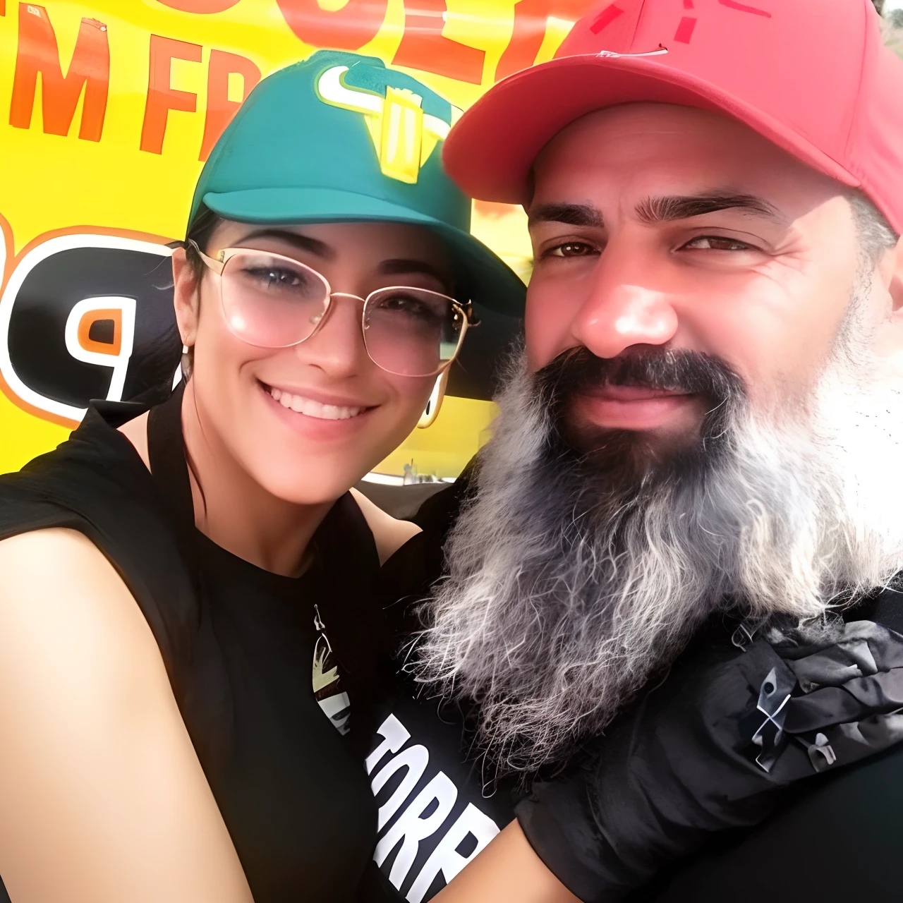 there is a man and woman that are posing for a picture, david rios ferreira, fernanda suarez, instagram post, looks like fabiula nascimento, profile pic, karla ortiz, profile photo, andrea rocha, with leonidas beard, malika favre, marischa becker, profile image, inspired by Antônio Parreiras