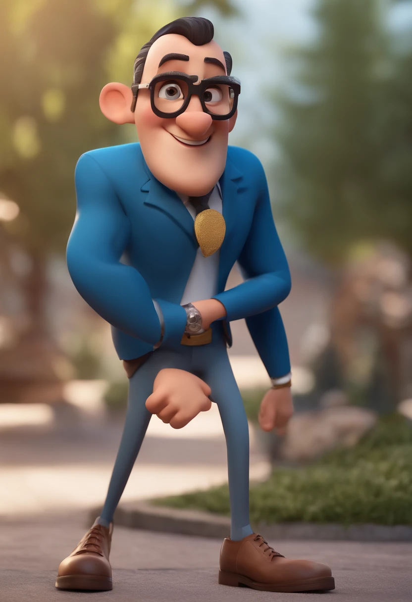 A close up of a cartoon character wearing a suit and tie - SeaArt AI