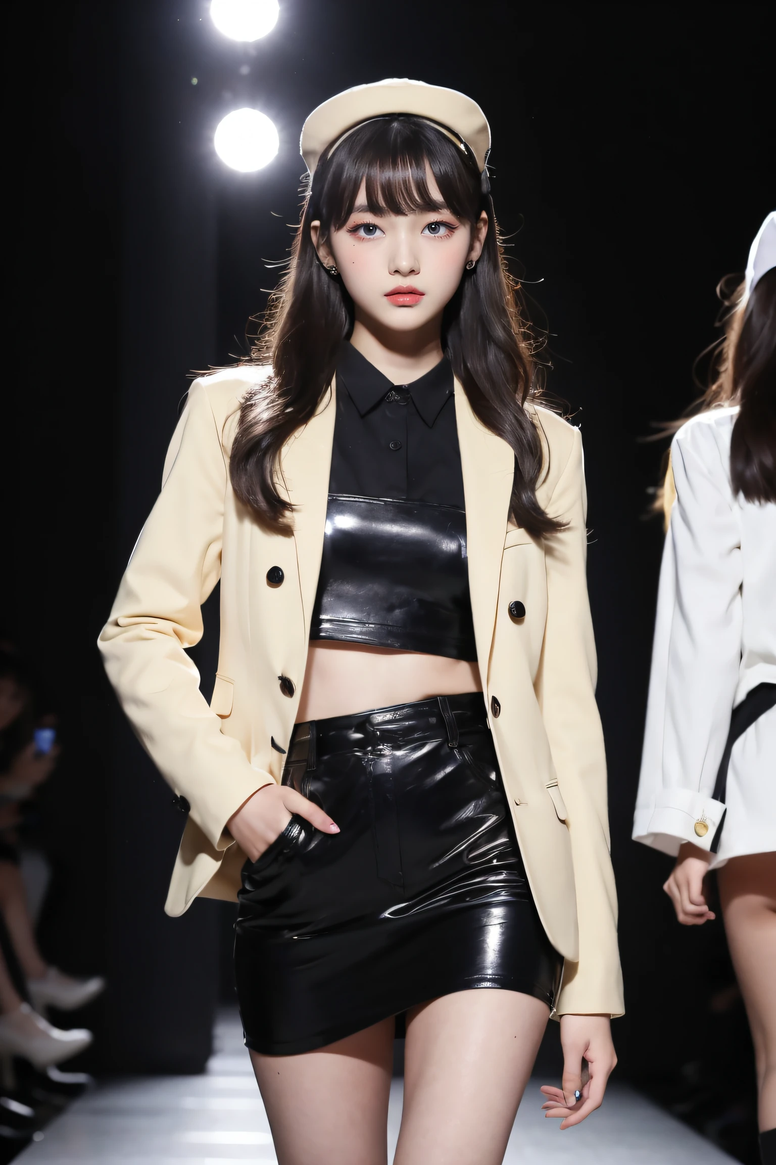 1girll,Fashion model,stage