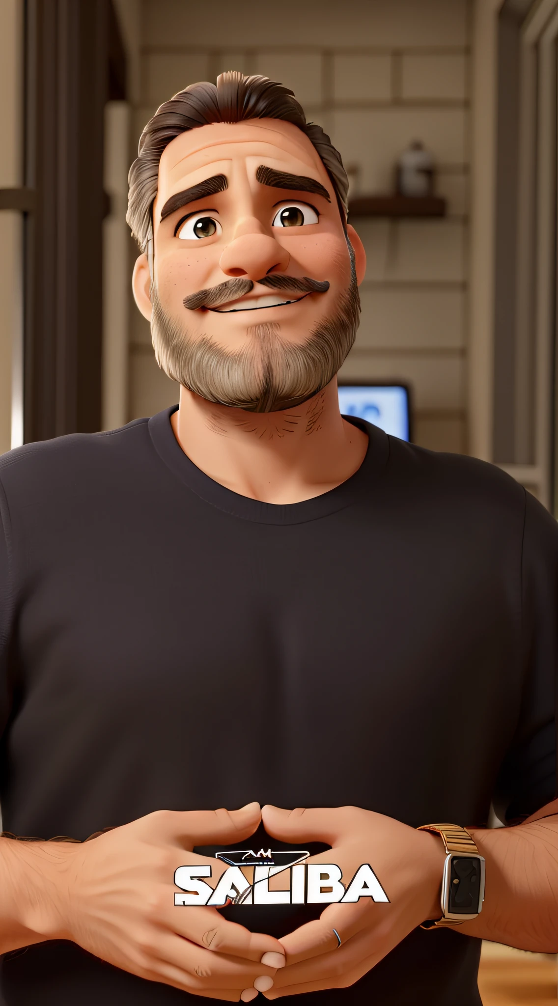 Um homem de aproximadamente 40 anos, com barba, em alta qualidade melhor qualidade