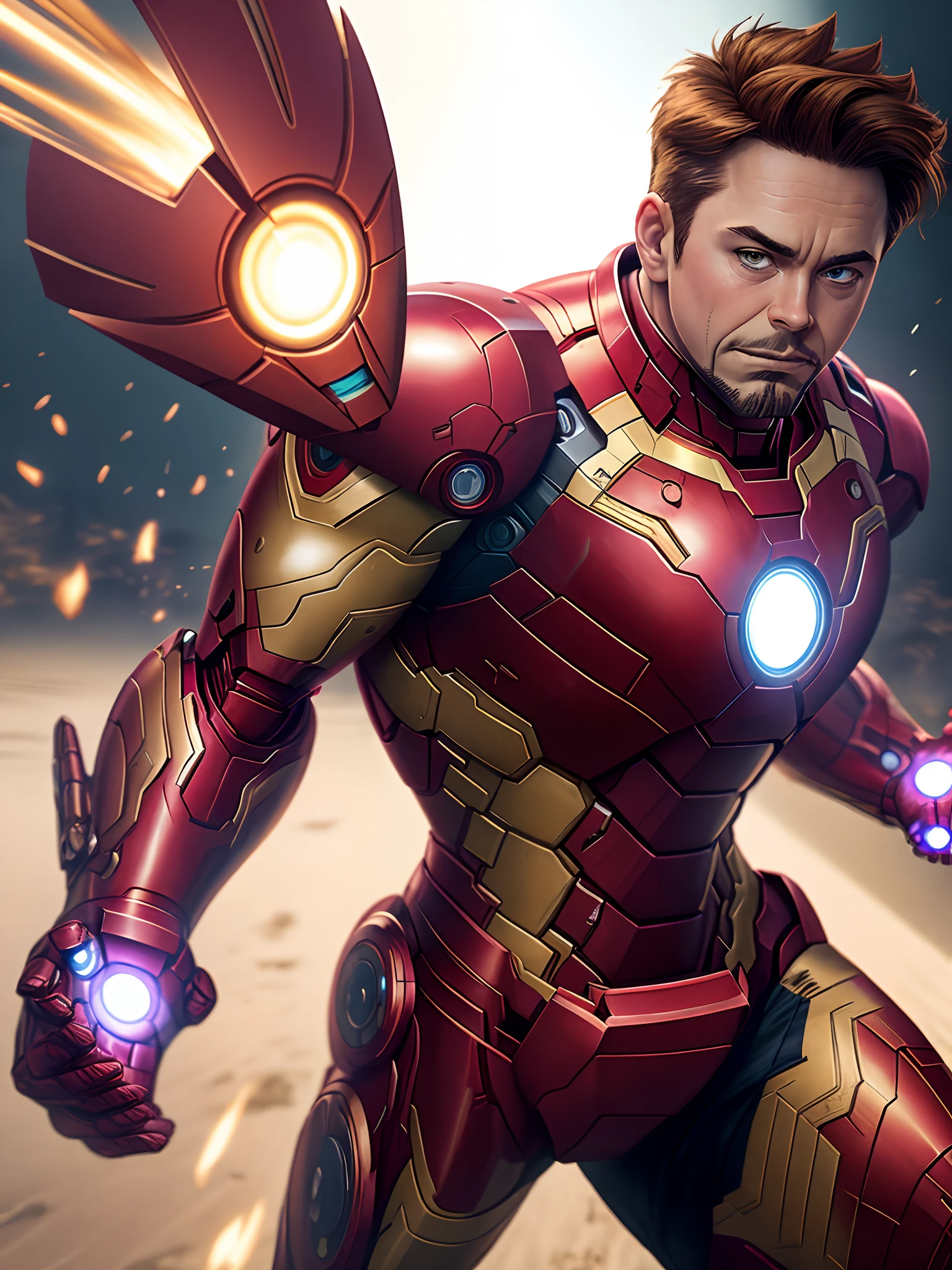 Iron man tue Thanos avec une raquette de badminton