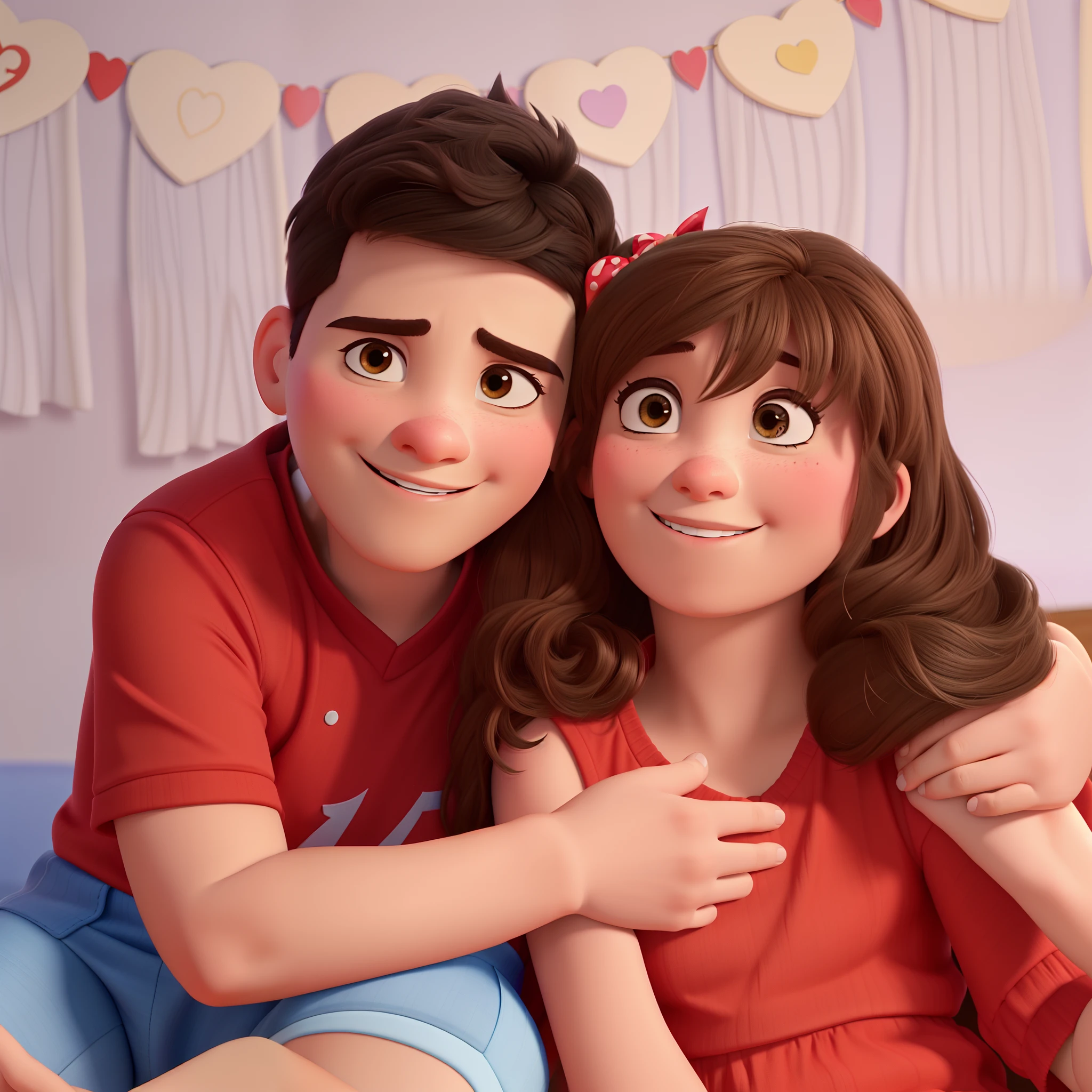 gerar baner no estilo disney pixar com um titulo "Amor pra Sempre!"