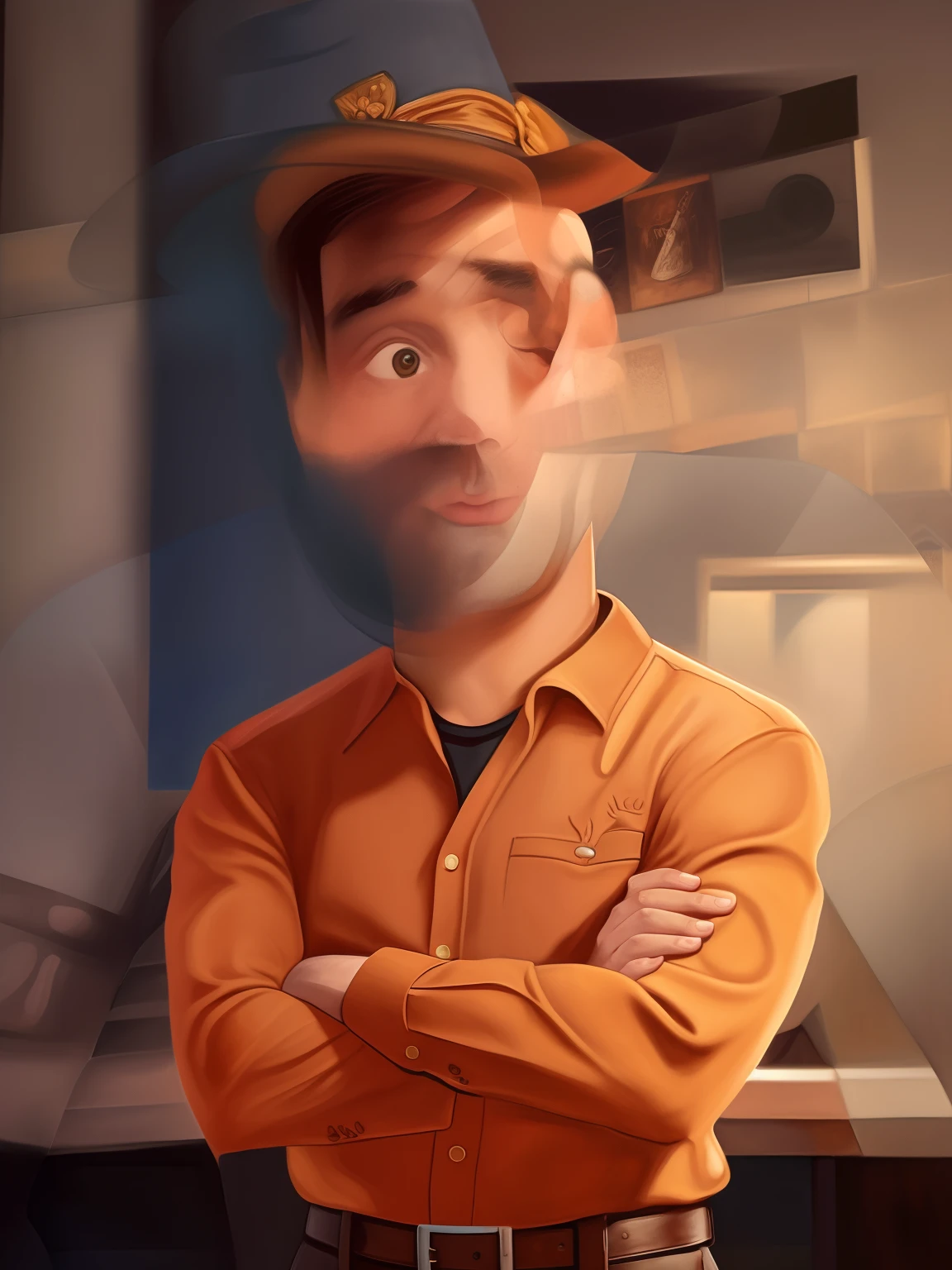 there is a man in a hat and a black shirt, david rios ferreira, Carmelo Blandino, zigor samaniego, andres rios, Michal, victor maristane, Alejandro, juan diaz canales, Homem de 4 0 anos, Potrait, Foto realista, Fabiano Perez, taken in the early 2020s, imagem de perfil