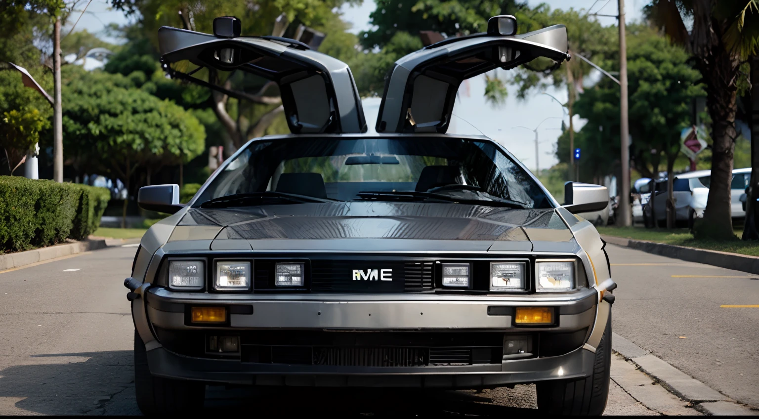 Um DeLorean partindo para o futuro!