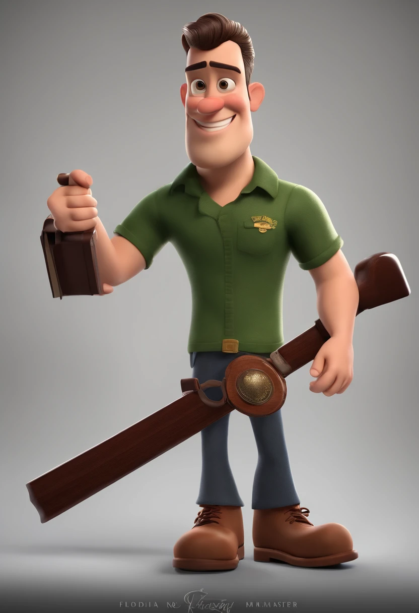 Personagem de desenho animado de um homem usando  e uma camisa florida, With a microphone in one hand and bible in the other hand in a theater , um personagem animado, Caractere estilizado, animation style rendering, 3D estilizado, Arnold Maya render, 3 d render stylized, toon render keyshot, Personagem 3D, Personagem 3D, 3d rendering stylized, 3 d character render, personagem de desenho animado, Personagem de close up, Pose de personagem, (Estilo Pixar) (master part:1.2) (Bokeh) (melhor qualidade) (pele detalhada) (textura detalhada) (8k) (argila) (Cinematic lighting) (foco nítido，Senta e vaza a parte superior do corpo