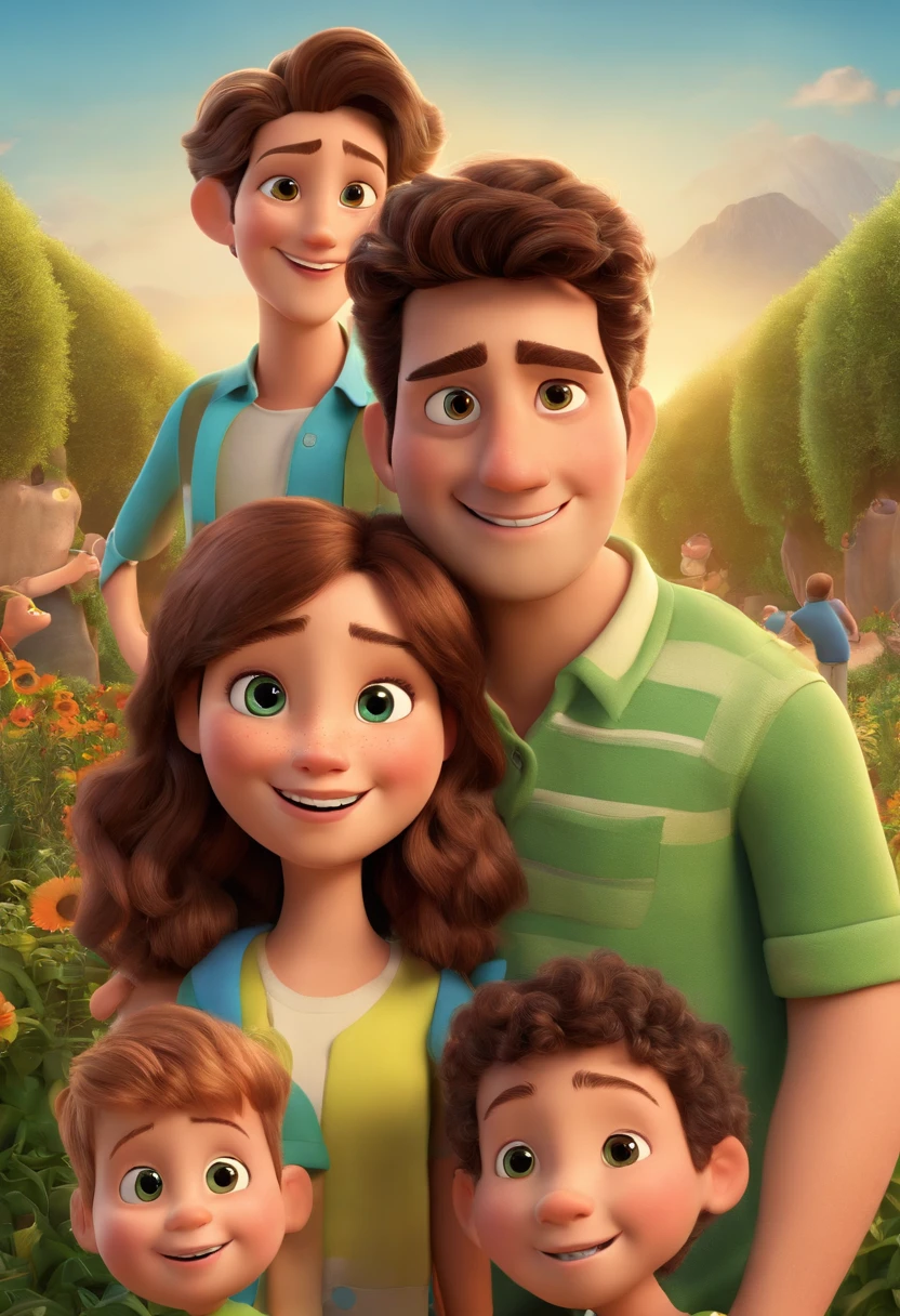 Txt2Img
Studio
21:12:25
a movie poster by Disney Pixar spotting a white-skin family. The father has green eyes and short beard, brown, short and spikey hair. The mom has brown eyes and wavy short hair, The little boy is 3-years old and has brown eyes and hair and plays with a little train The background is a beach garden. 3d render