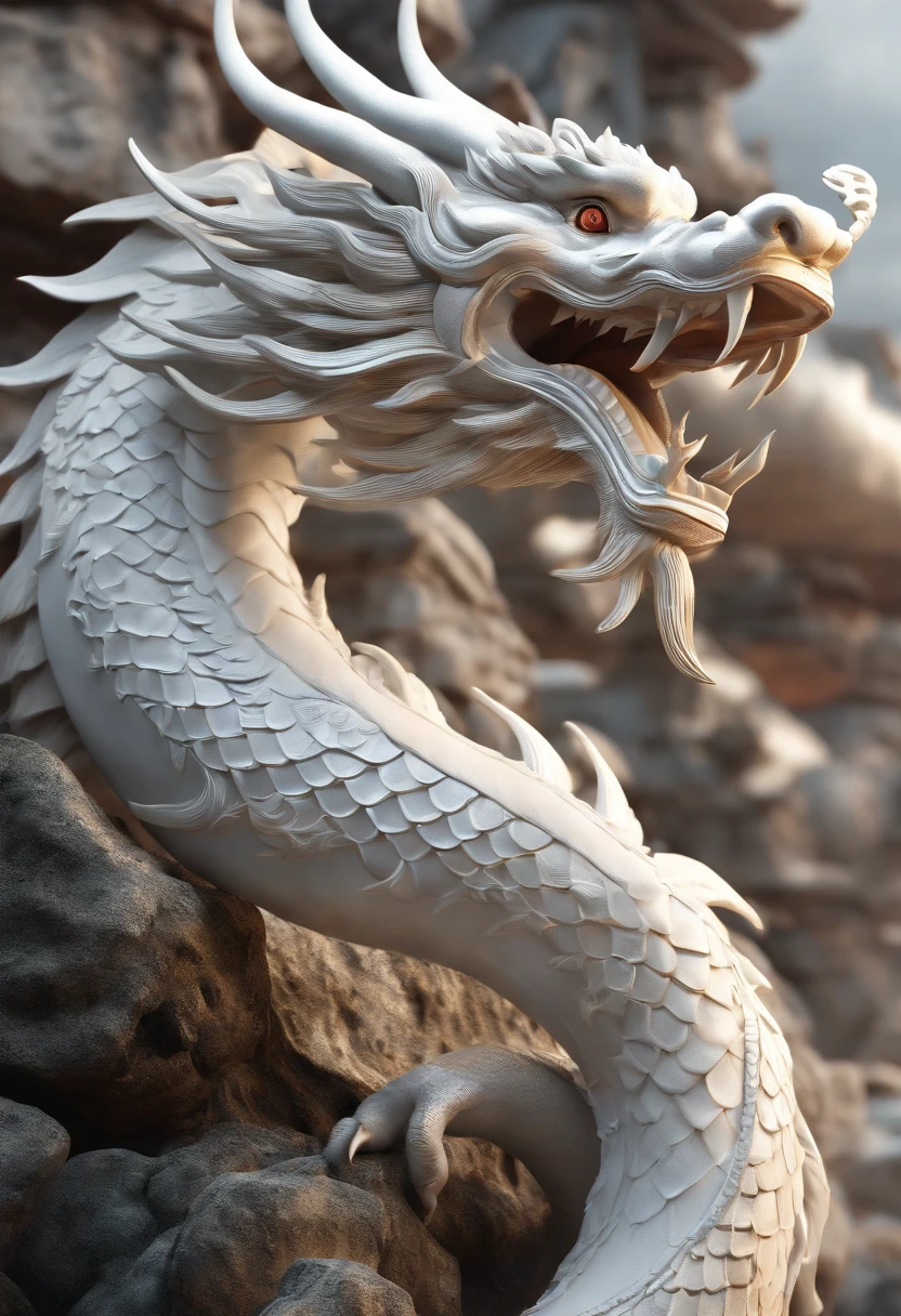 flag、masterpiece、(White background:1)、Black Chinese dragon surrounded by white clouds、god繰り返し繰り返し降臨、Wind、god々、Because it's long and wavy、The dazzling sun