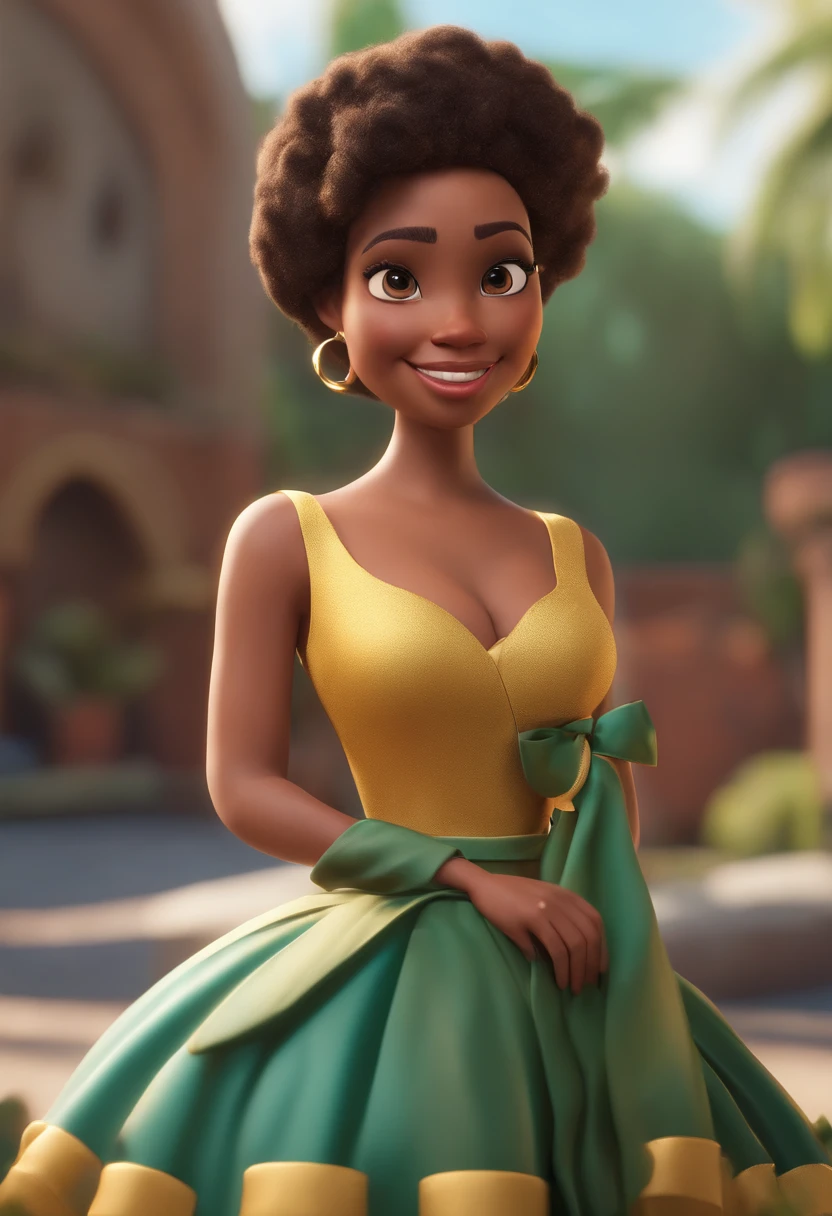 Personagem de desenho animado de uma mulher, etnia negra clara, cabelo liso loiro, confeiteira, trabalhando em um bolo, bolo grande, animation character, Caractere estilizado, animation style rendering, 3D estilizado, 3 d render stylized, toon render keyshot, Personagem 3D, Personagem 3D, 3d rendering stylized, 3 d character render, personagem de desenho animado, (Estilo Pixar) (master part:1.2) (Bokeh) (melhor qualidade) (pele detalhada) (textura detalhada) (8k) (argila) (Cinematic lighting) (foco nítido