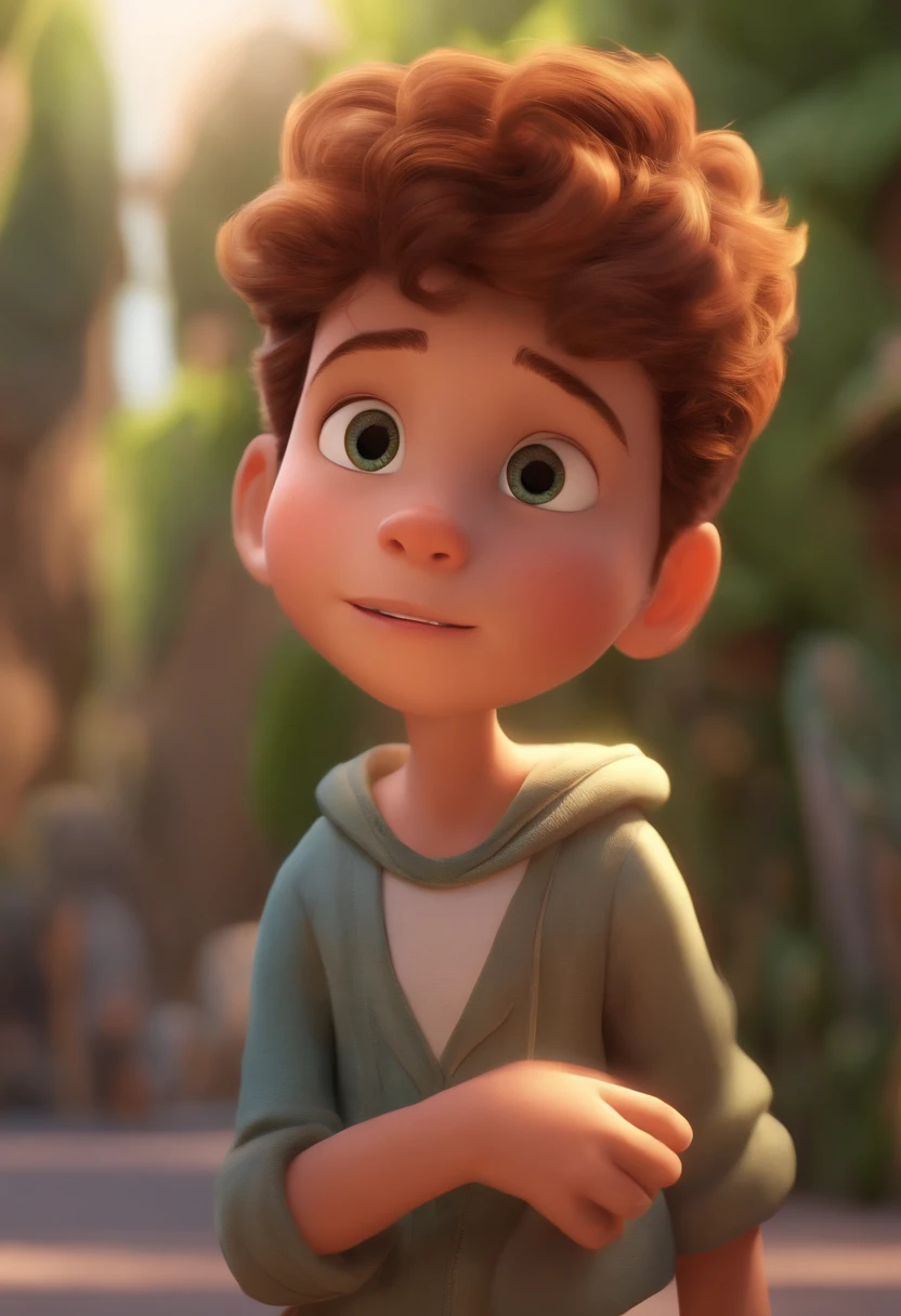 Image of a boy for a story in a YouTube video in Pixar format, He's the little allabester, He's the class leader, He's outgoing, Playful and gets up for a lot of things