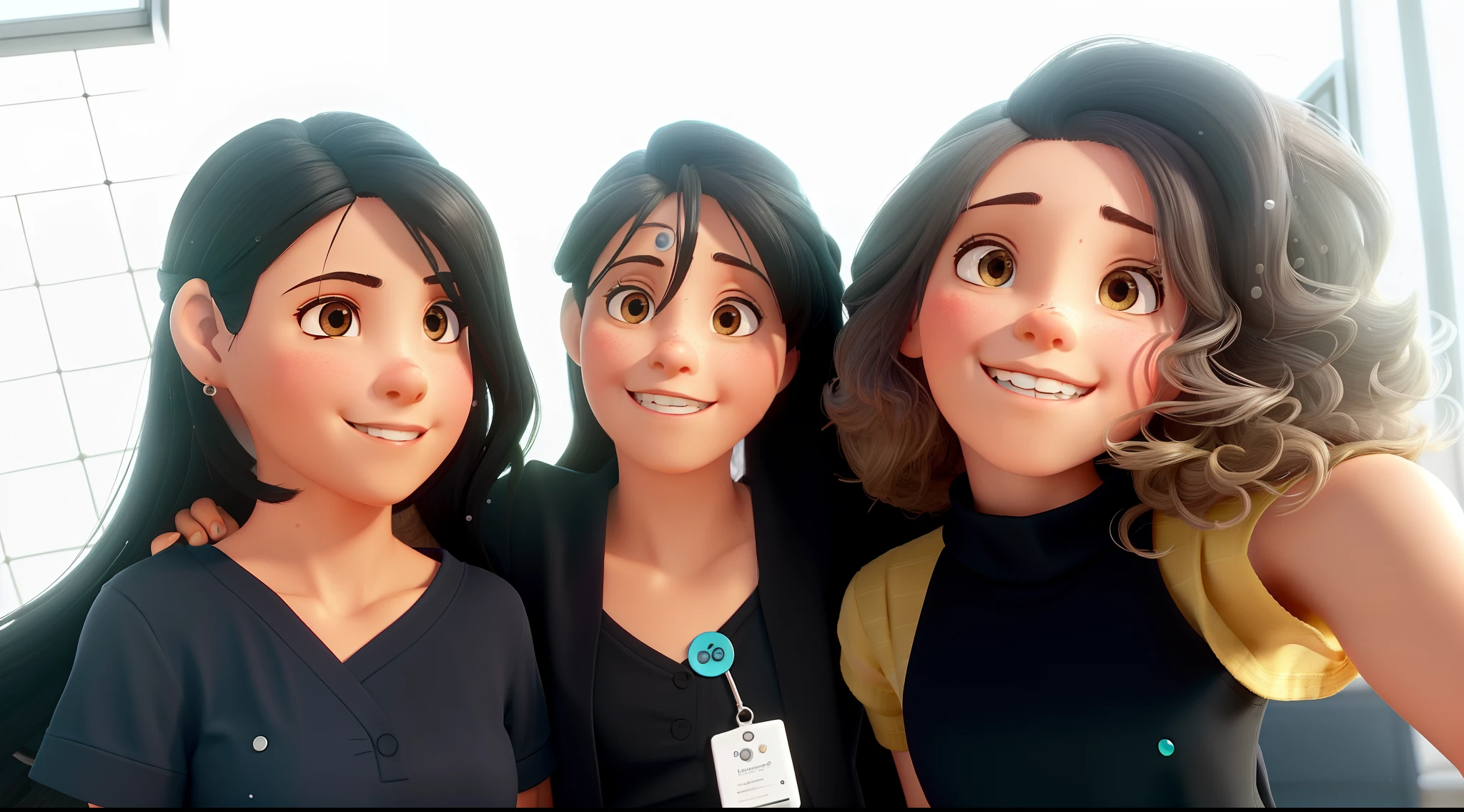 ((master part, best quality)), (1girl), (sozinho), (Foco Feminino), (Ahoge, cabelos brancos, cabelos muito longos), olhos dourados, sorriso claro, boca aberta, ((camisa branca), (camisa abotoada), (Splash button)), ((black skirt), (Saia Curta)), Standing, fundo branco, arms behind back, Dynamic angle