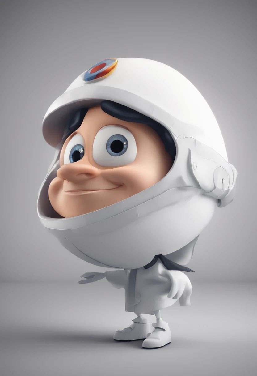 Psychologist cartoon character all in white holding a brain , animation character, Caractere estilizado, animation style rendering, 3D estilizado, Arnold Maya render, 3 d render stylized, toon render keyshot, Personagem 3D, Personagem 3D, 3d rendering stylized, 3 d character render, personagem de desenho animado, Personagem de close up, Pose de personagem, (Estilo Pixar) (master part:1.2) (Bokeh) (melhor qualidade) (pele detalhada) (textura detalhada) (8k) (argila) (Cinematic lighting) (foco nítido