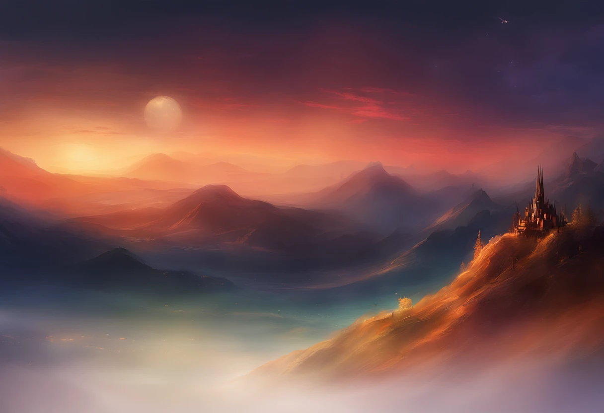 Blurry dark hill landscape, Blurred Hill, myst, night landscape, Blurred background, Dark painting, Smooth, Abstract Art, abstract scenery, Dark Hill, dark scenary, Flickering blur, dark art