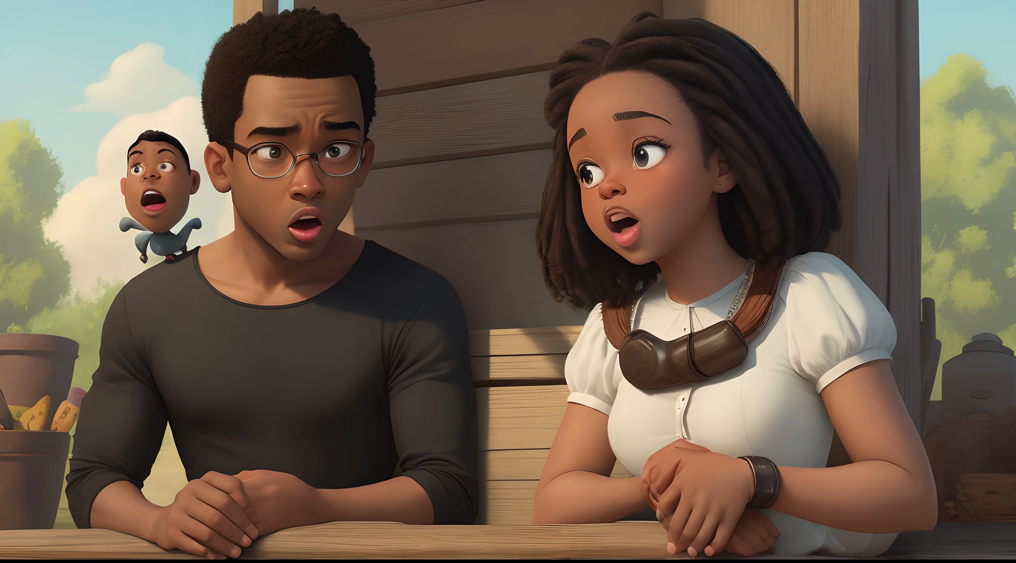 Pixar movie cover with a black slave getting whipped by a white owner