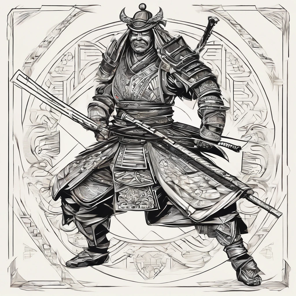 Samurai, Malhado Celestial, master part, Melhor Qualidade Golden Black