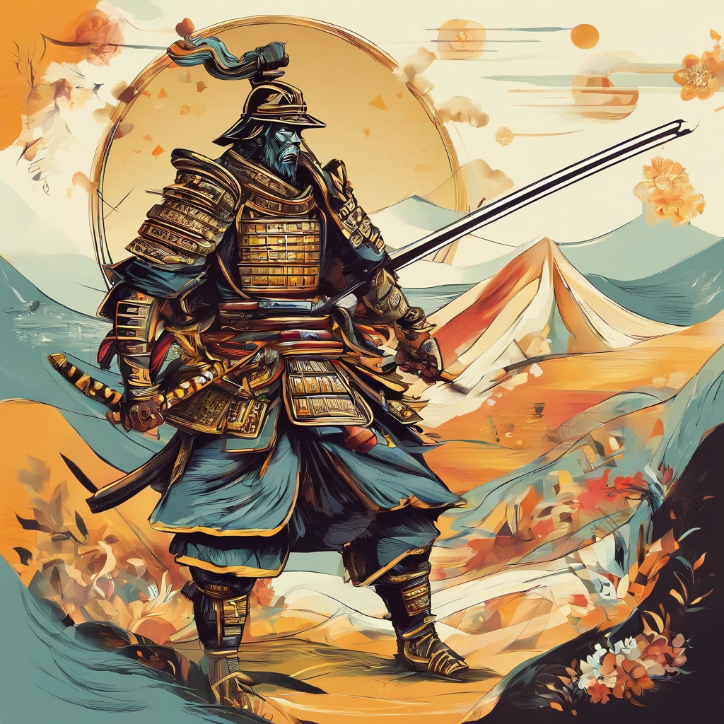 Samurai, Malhado Celestial, master part, Melhor Qualidade Golden Black