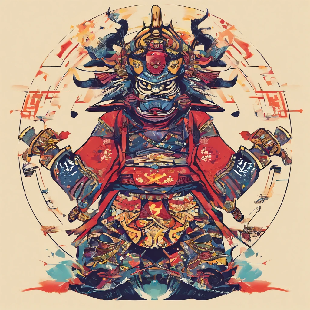 Samurai, Malhado Celestial, master part, Melhor Qualidade Dourada preto