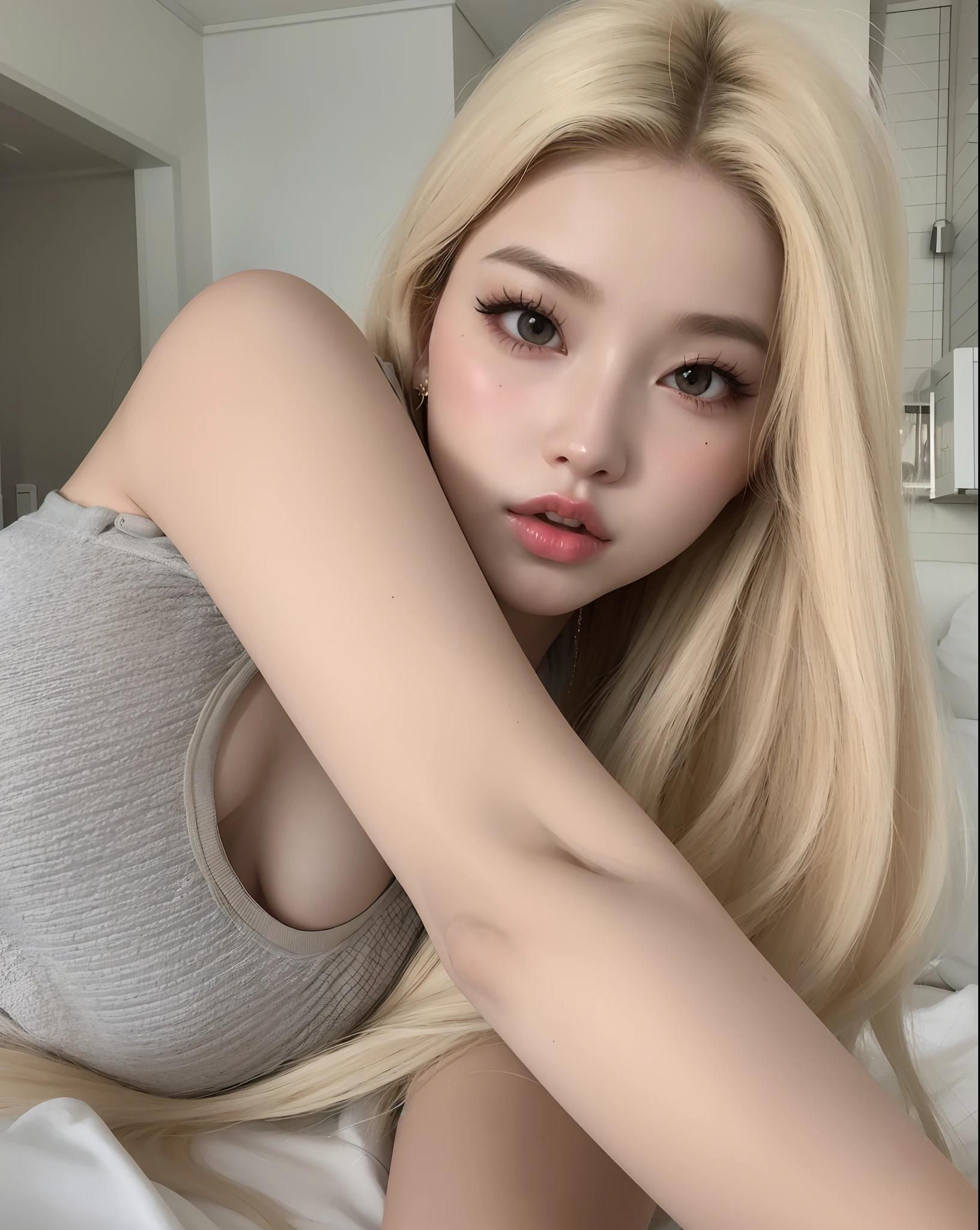 Jenni Blackpink HD with cute lips and huge, an Asian adult woman , beautiful hair, Arms pretty , seios grandes , fleshy lips, olhos bonitos, olhos bem bonitos, cabelo bem preto