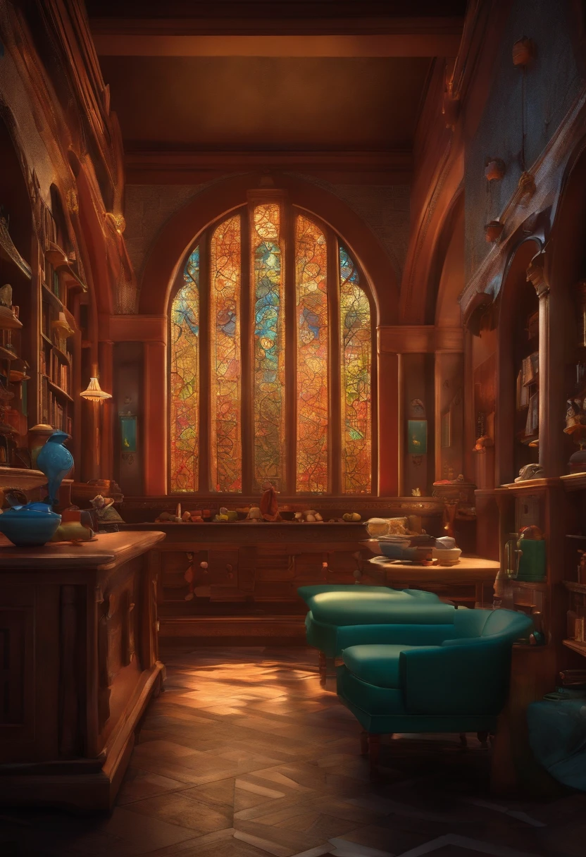 A Dream Architect Inspired by Pixar Animation, de perto. Facial expressions are captivating, com um toque de irrealidade.